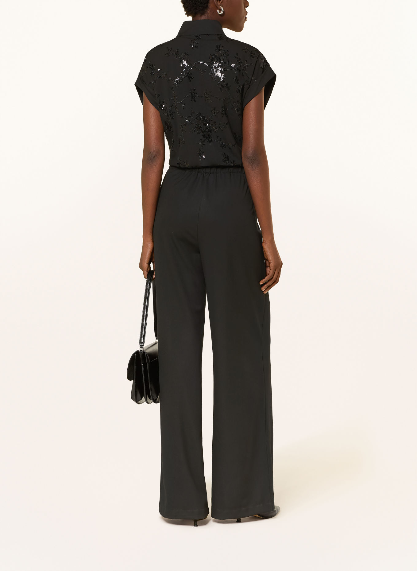 ANNA's Sequin jumpsuit: BLACK