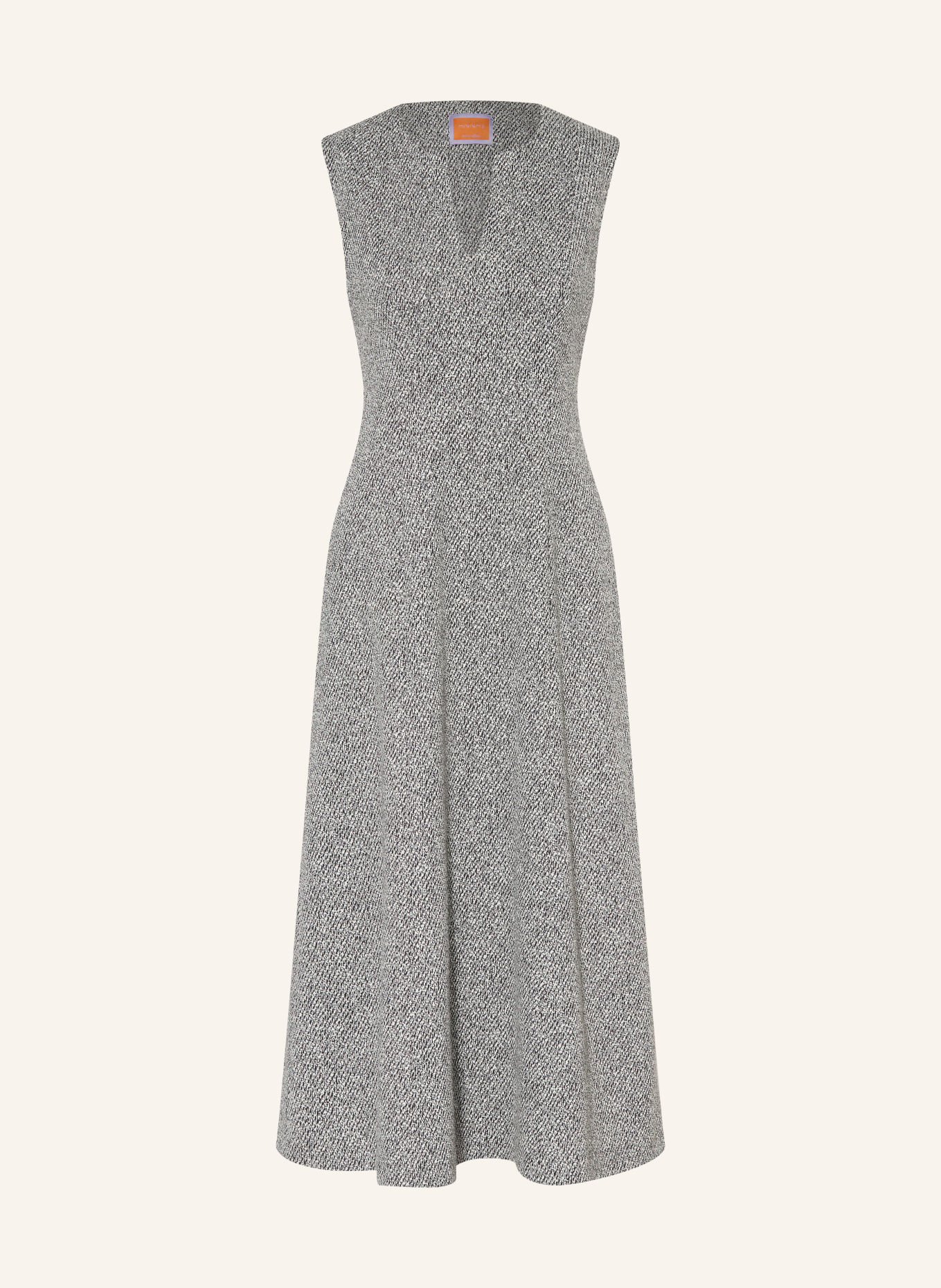 ANNA's Jersey dress: BLACK / WHITE