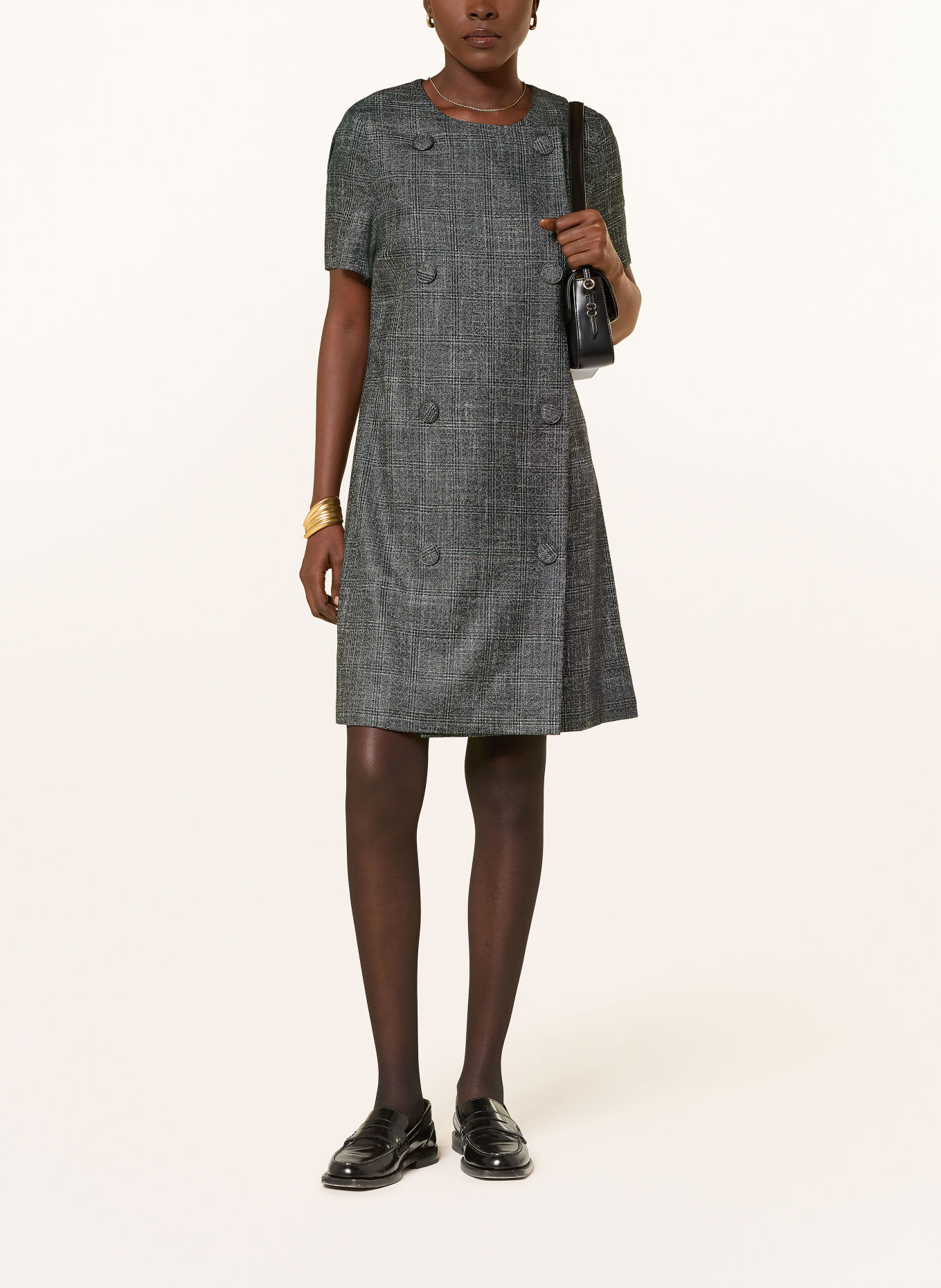 ANNA's Dress: GRAY / BLACK