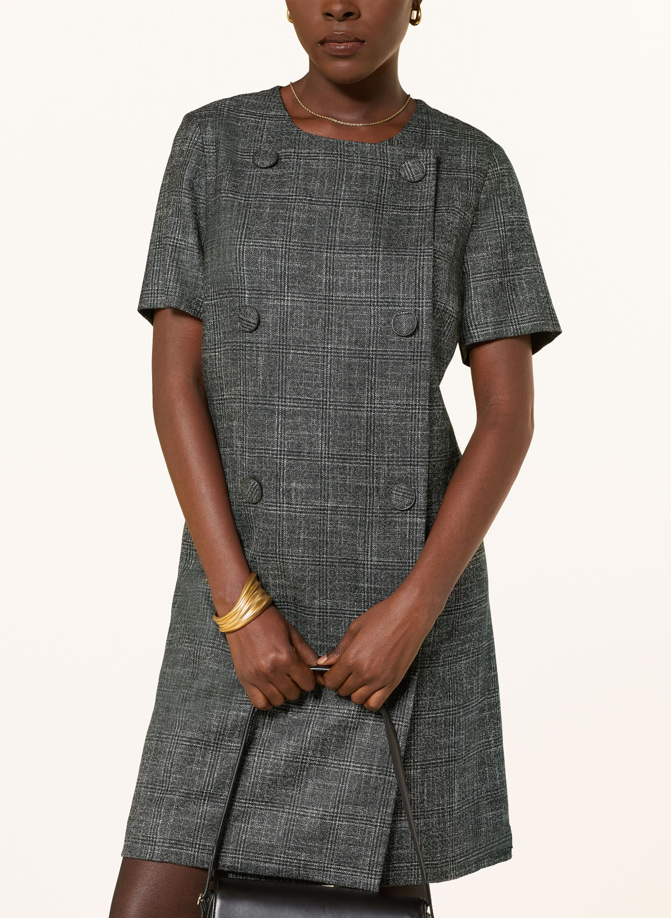 ANNA's Dress: GRAY / BLACK