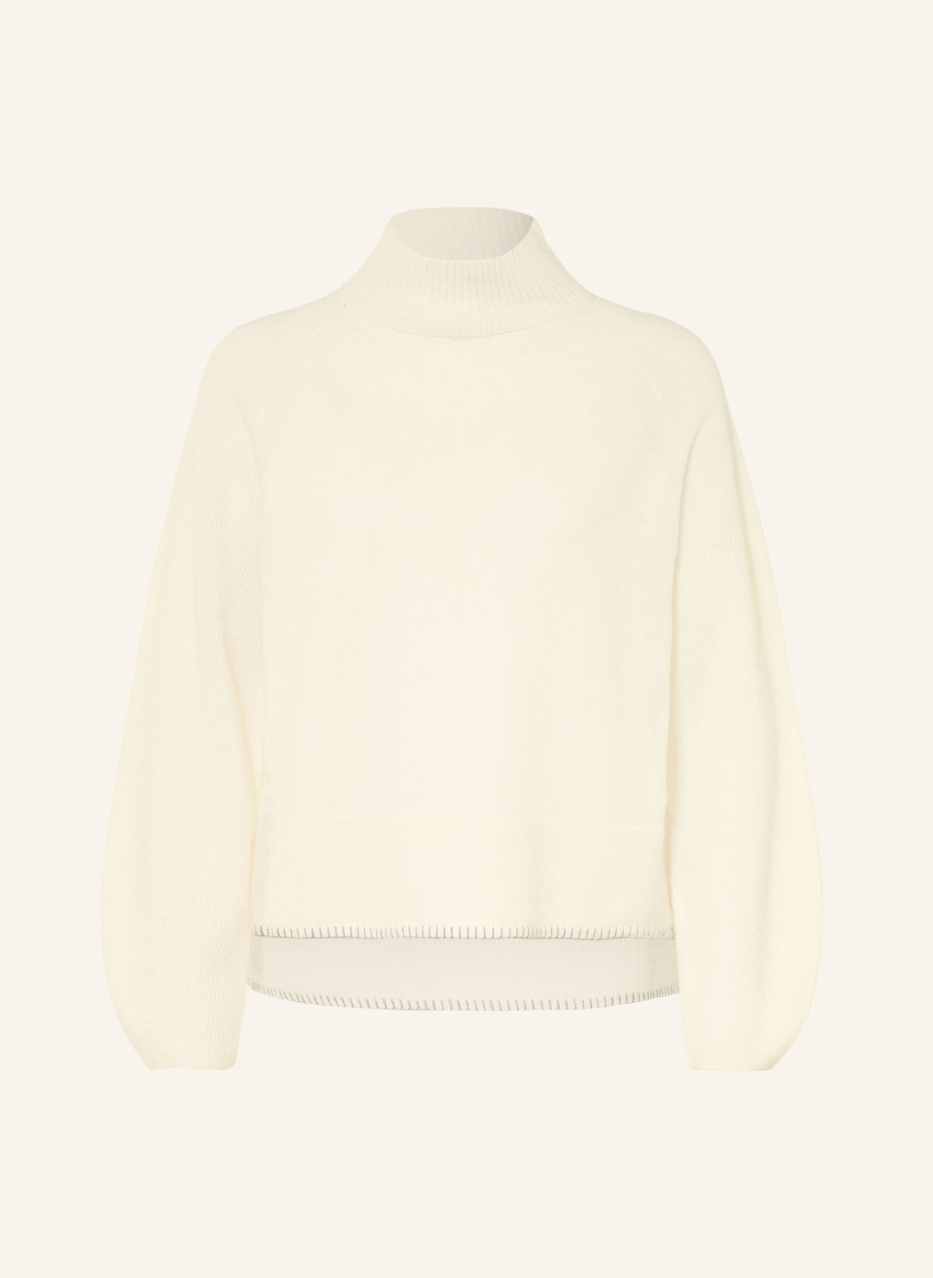BOGNER Pullover LENA aus Merinowolle: WEISS / HELLGRAU