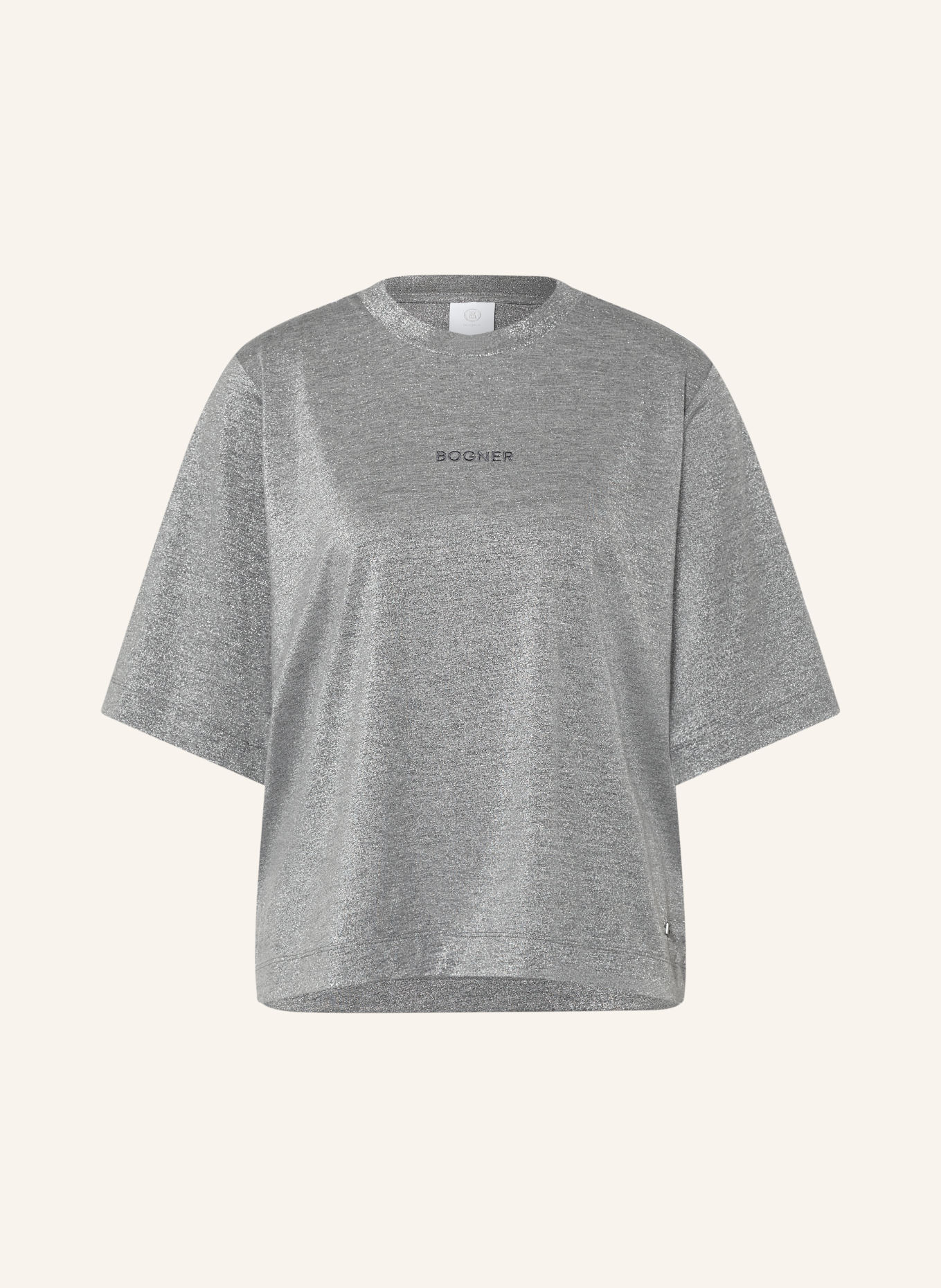BOGNER DOROTHY T-shirt with glitter yarn: GRAY