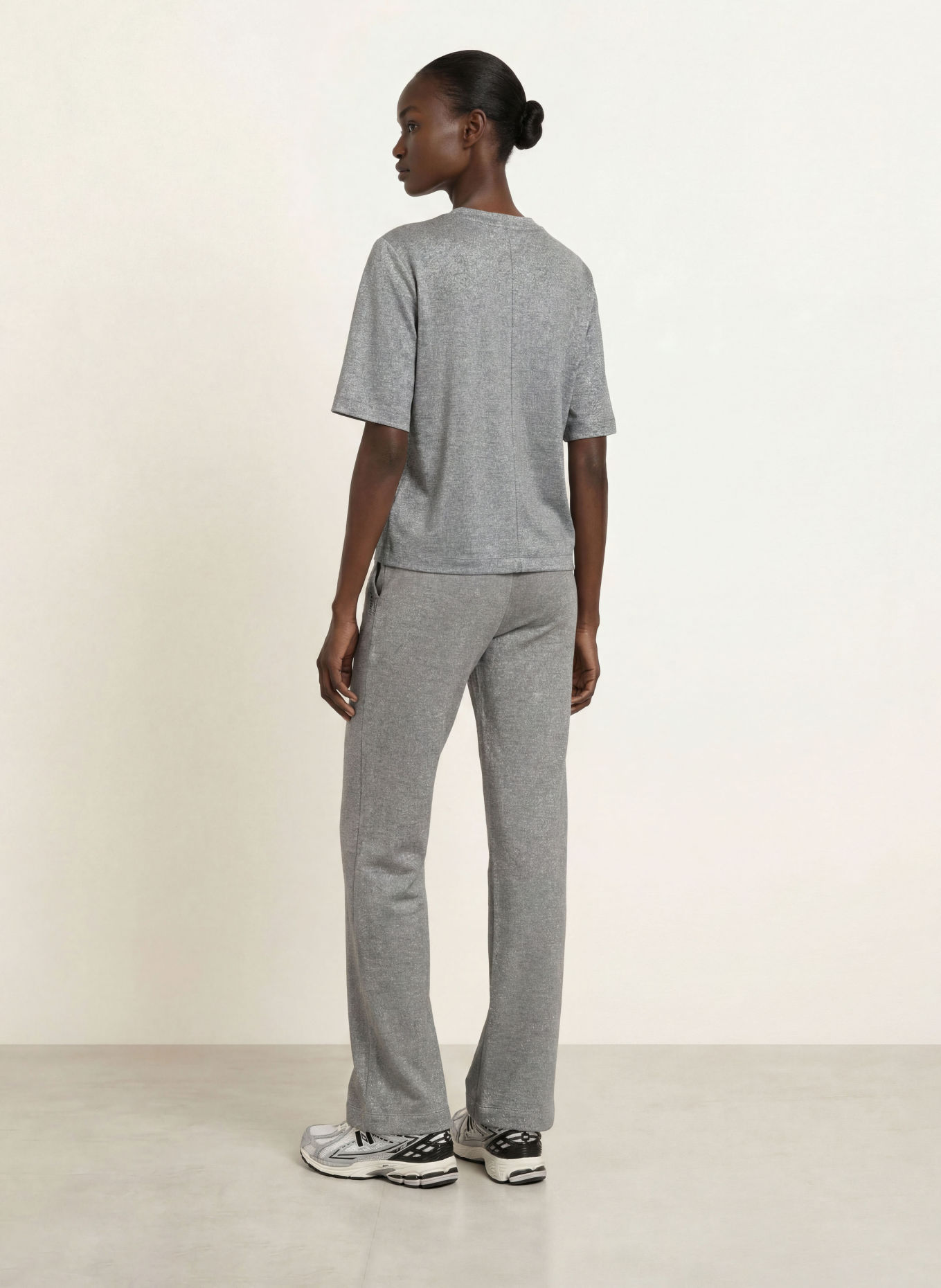 BOGNER DOROTHY T-shirt with glitter yarn: GRAY