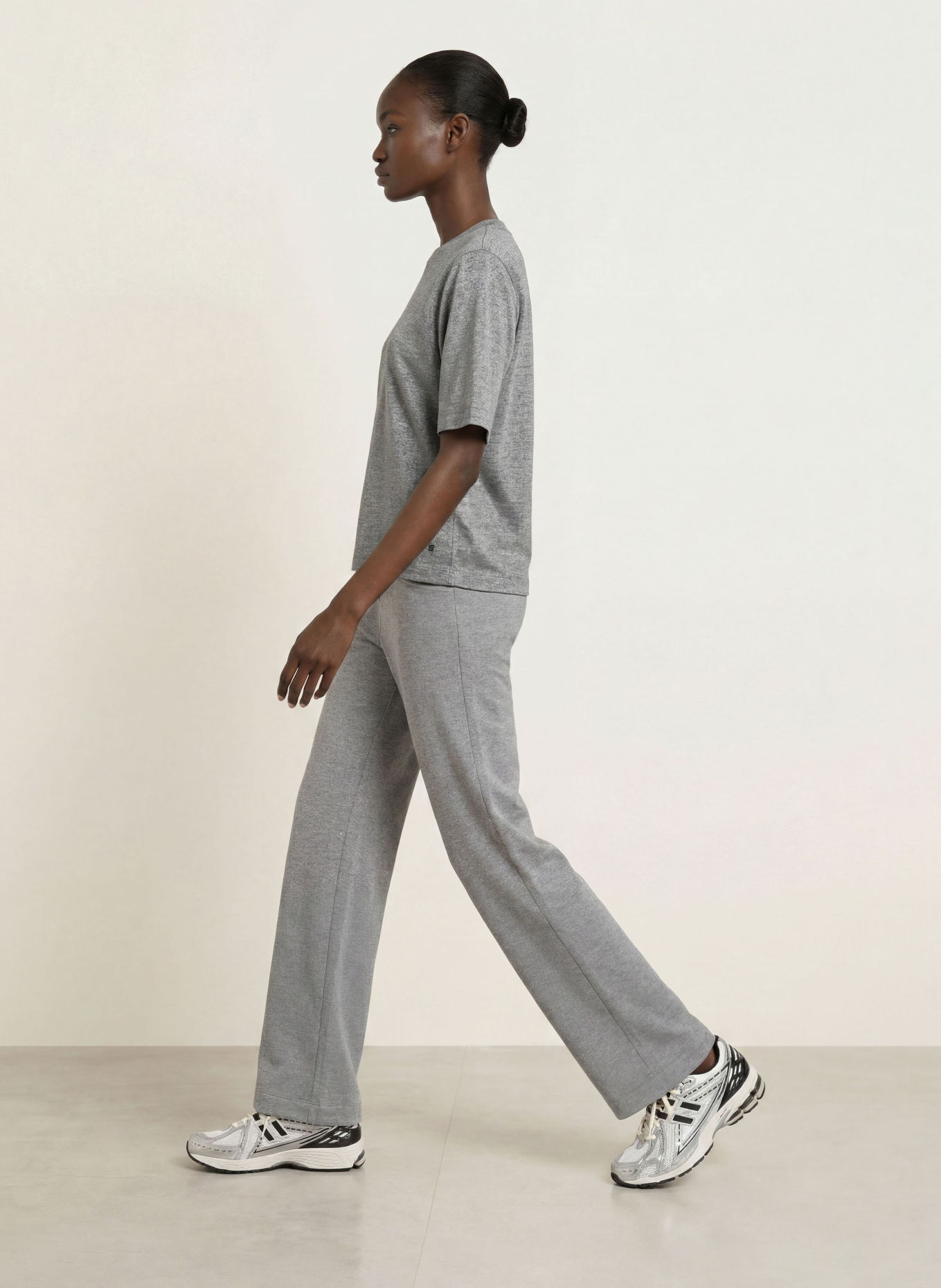 BOGNER DOROTHY T-shirt with glitter yarn: GRAY