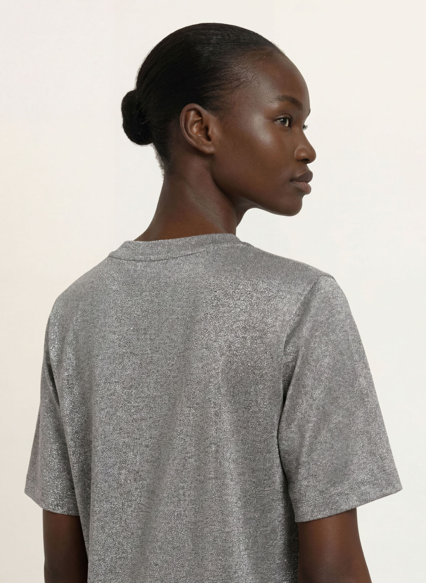BOGNER DOROTHY T-shirt with glitter yarn: GRAY