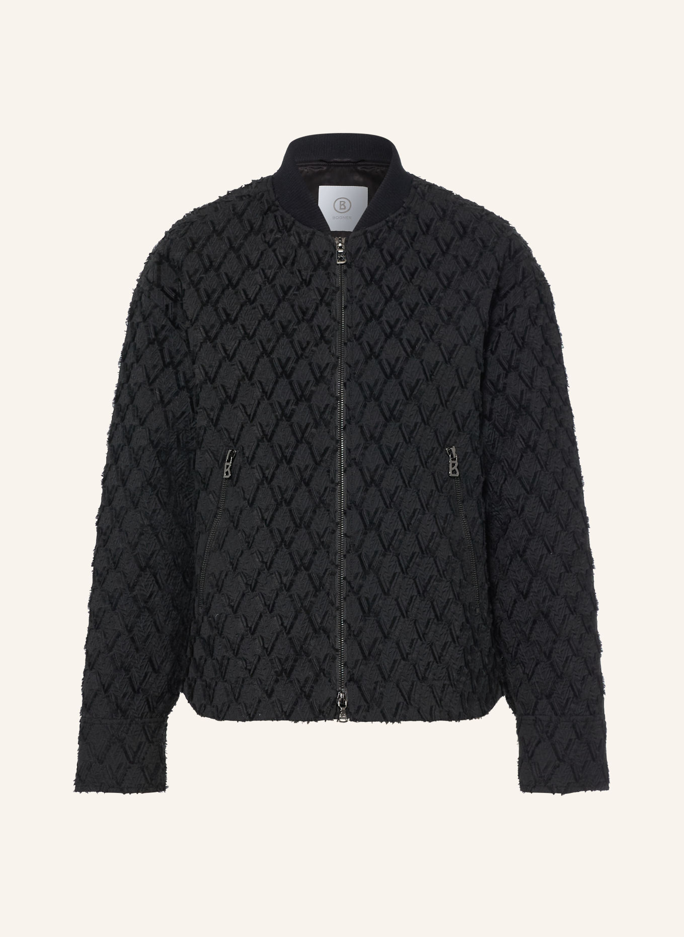 BOGNER Jacquard-Blouson JANITA: SCHWARZ
