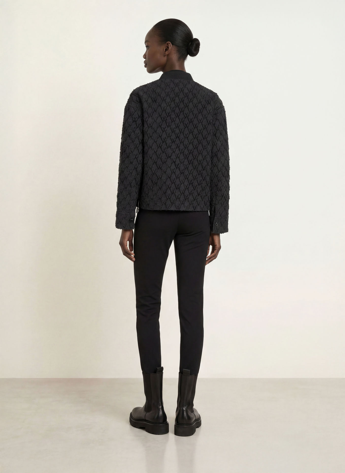 BOGNER Jacquard-Blouson JANITA: SCHWARZ
