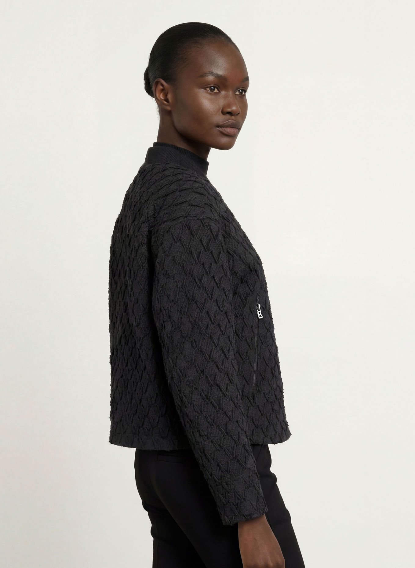 BOGNER Jacquard-Blouson JANITA: SCHWARZ