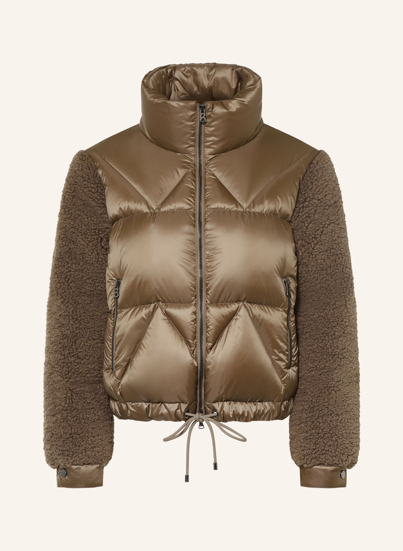 BOGNER Dunjakke QUEENY-D i blandet materiale: BRUN