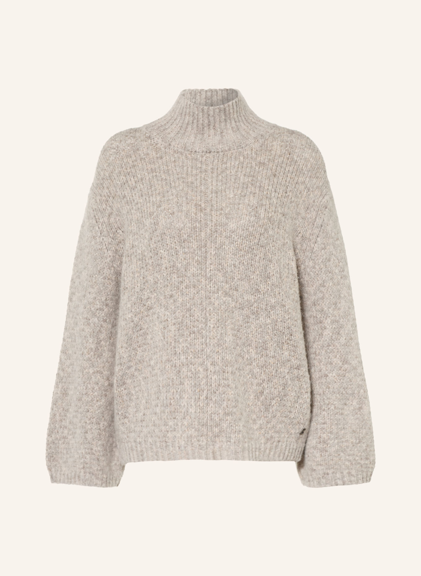 BOGNER Pullover SVONI mit Glitzergarn: HELLGRAU / CREME