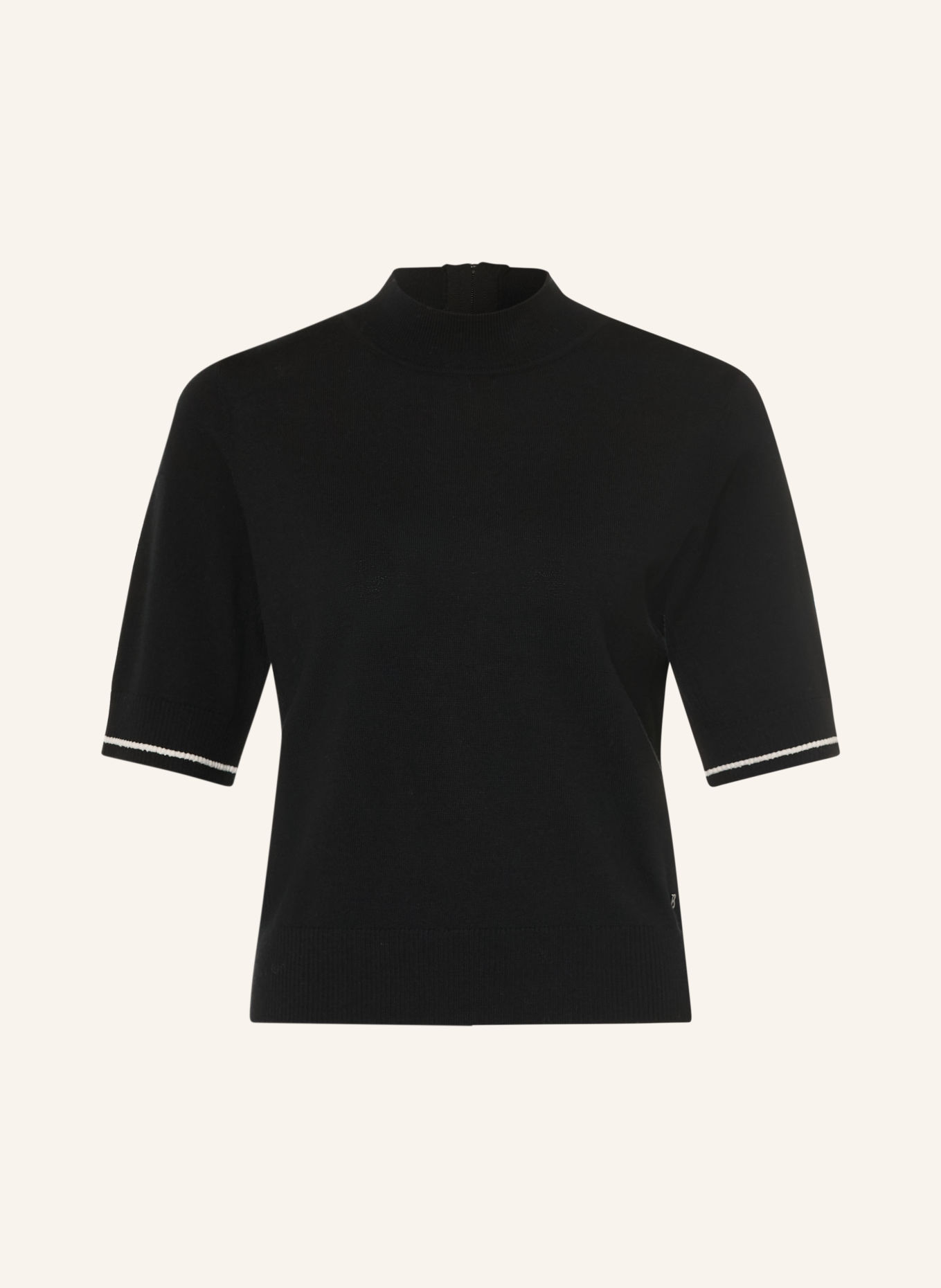BOGNER Gebreid shirt ANTONIA: ZWART / WIT