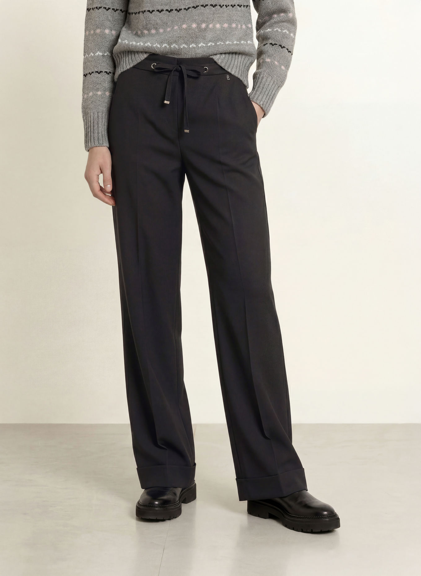 BOGNER Paperbag-Hose ELFY: SCHWARZ