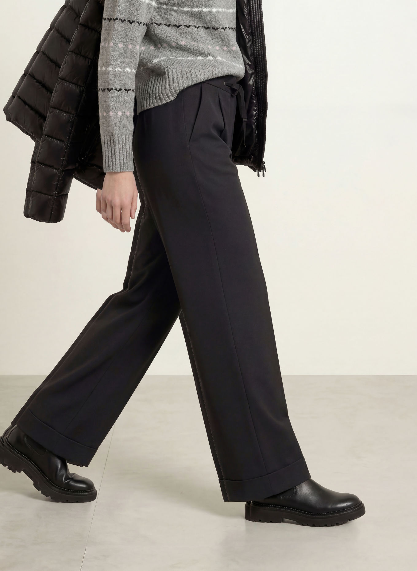 BOGNER Paperbag-Hose ELFY: SCHWARZ