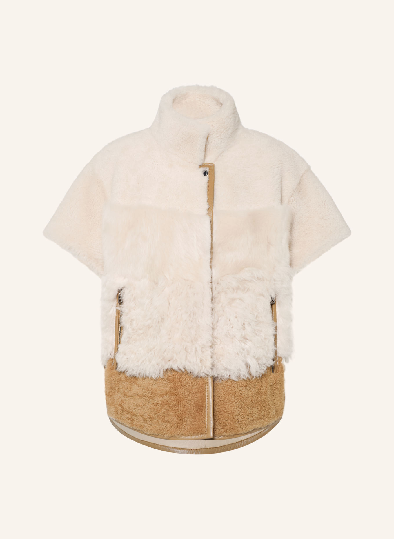 BOGNER Vest LEXY-L: ECRU / CAMEL