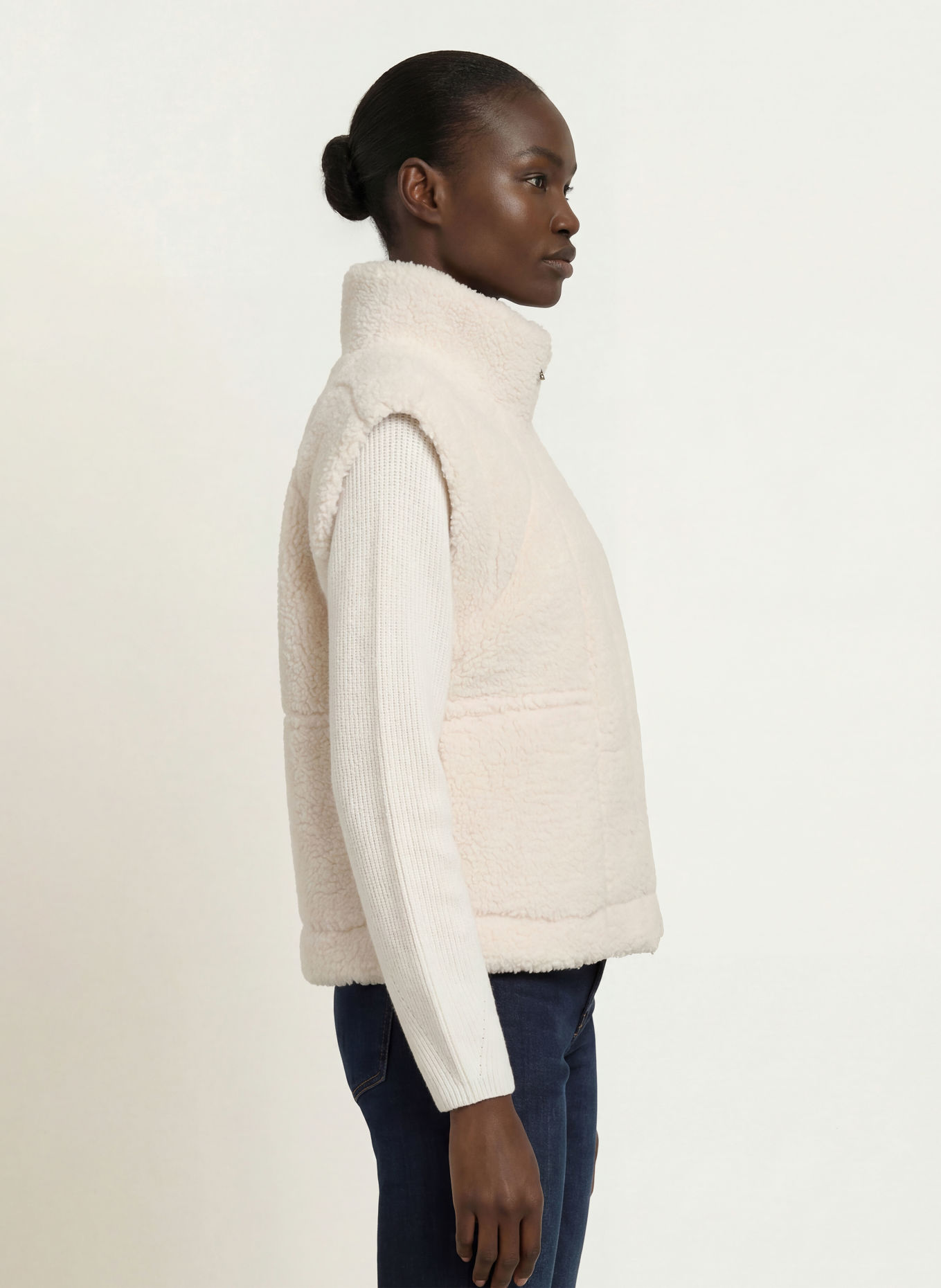 BOGNER Teddyvacht-vest KYLIE: CRÈME