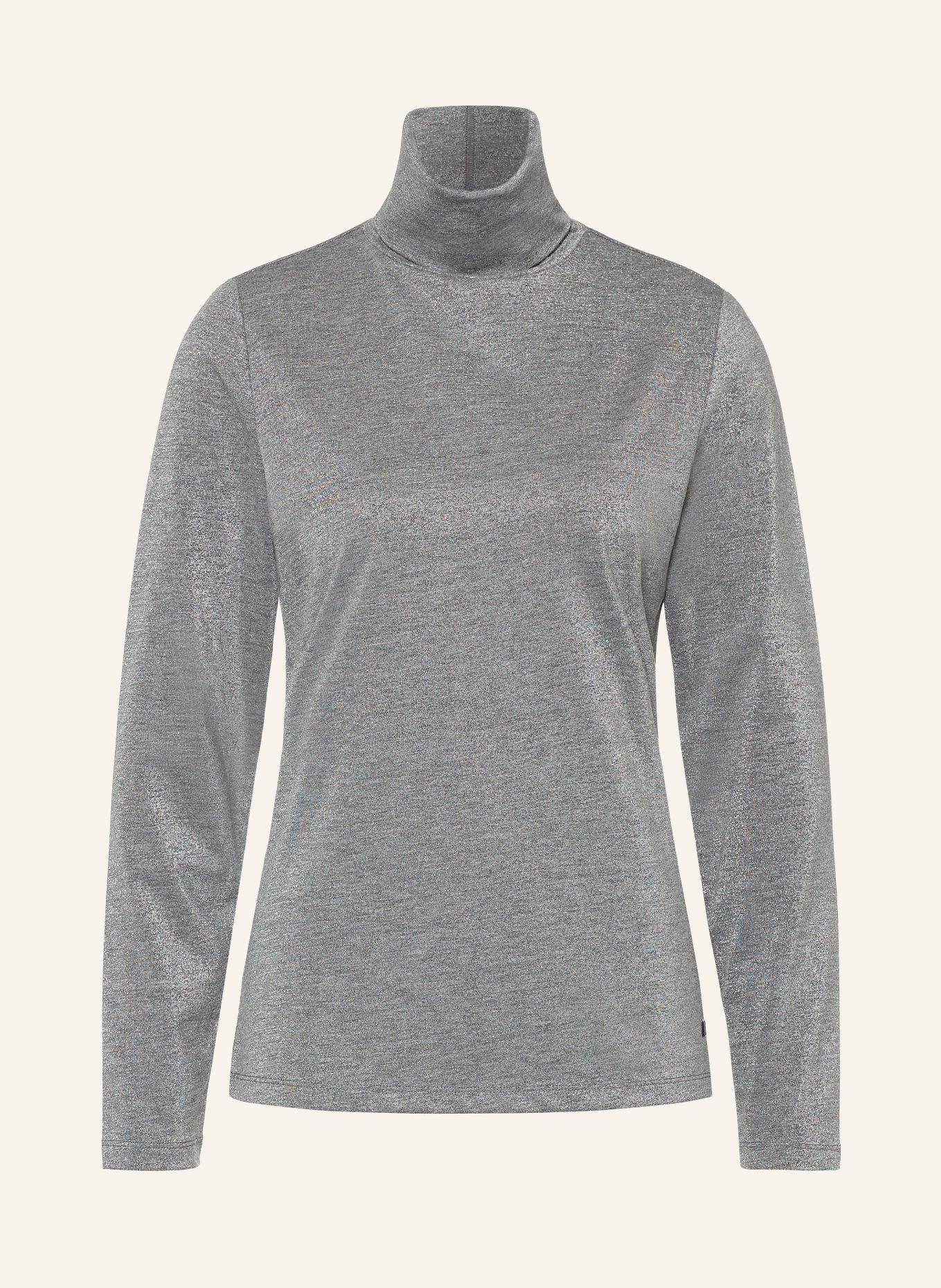 BOGNER Longsleeve SILVA mit Glitzergarn: GRAU