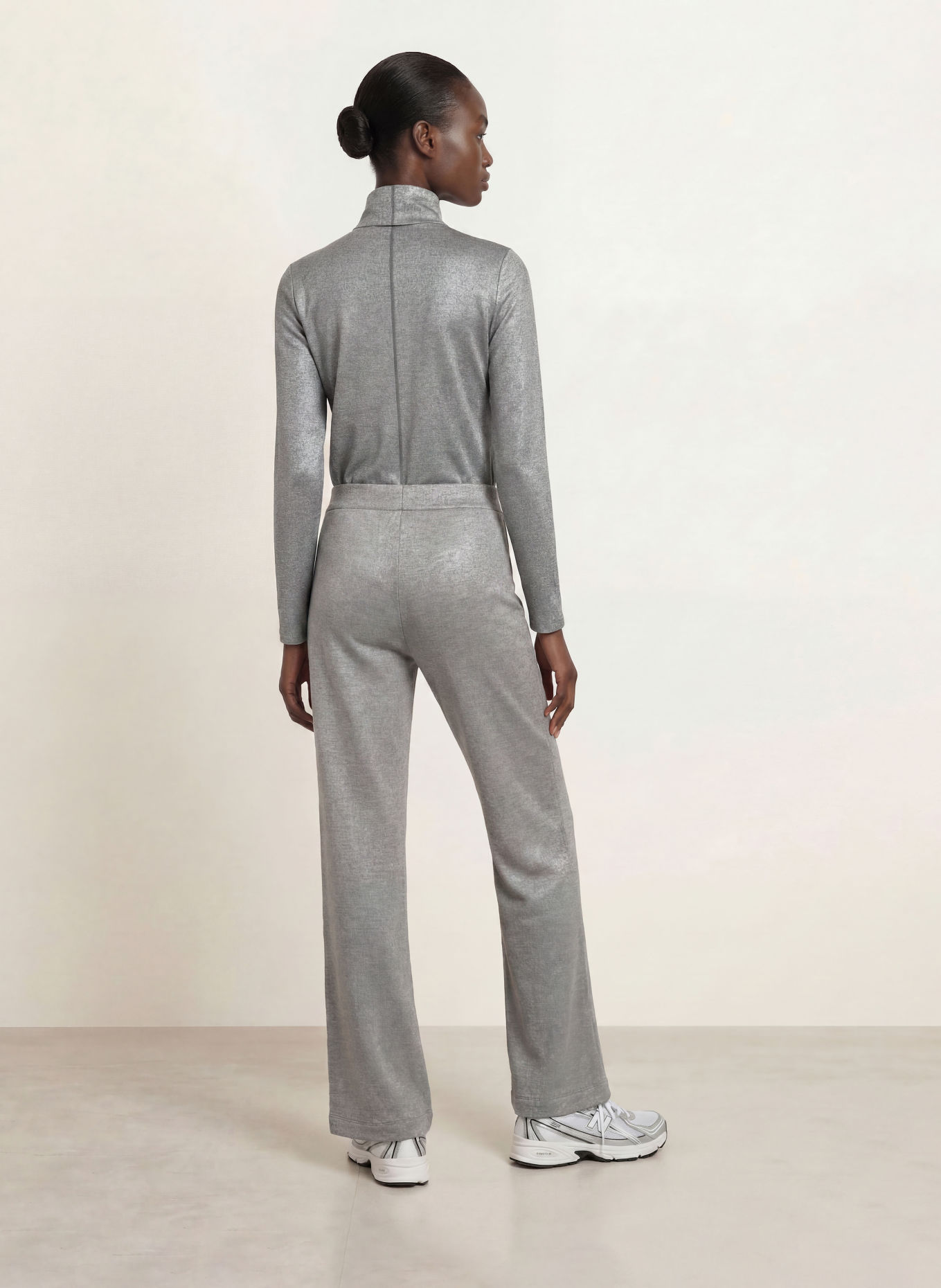 BOGNER Longsleeve SILVA mit Glitzergarn: GRAU
