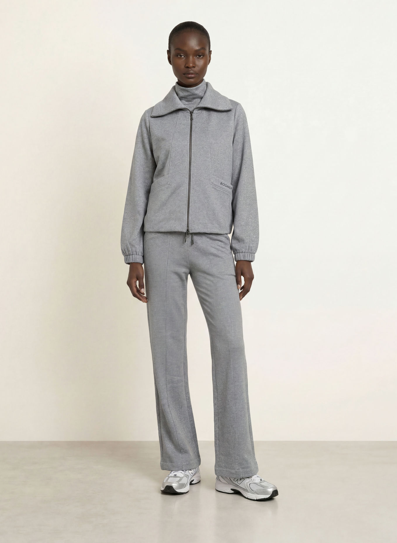 BOGNER TASHA Sweatshirt Jacket: GRAY