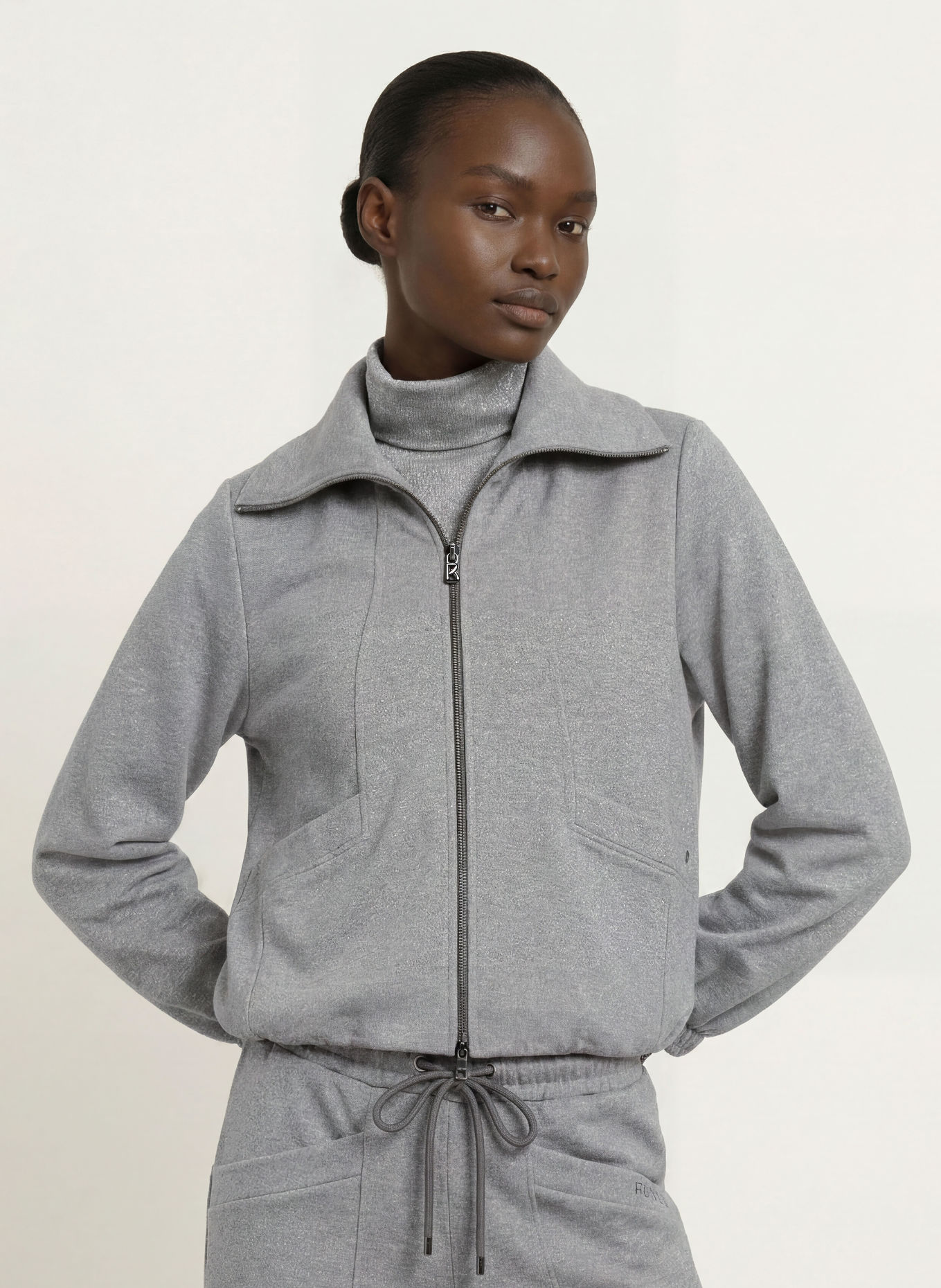 BOGNER TASHA Sweatshirt Jacket: GRAY