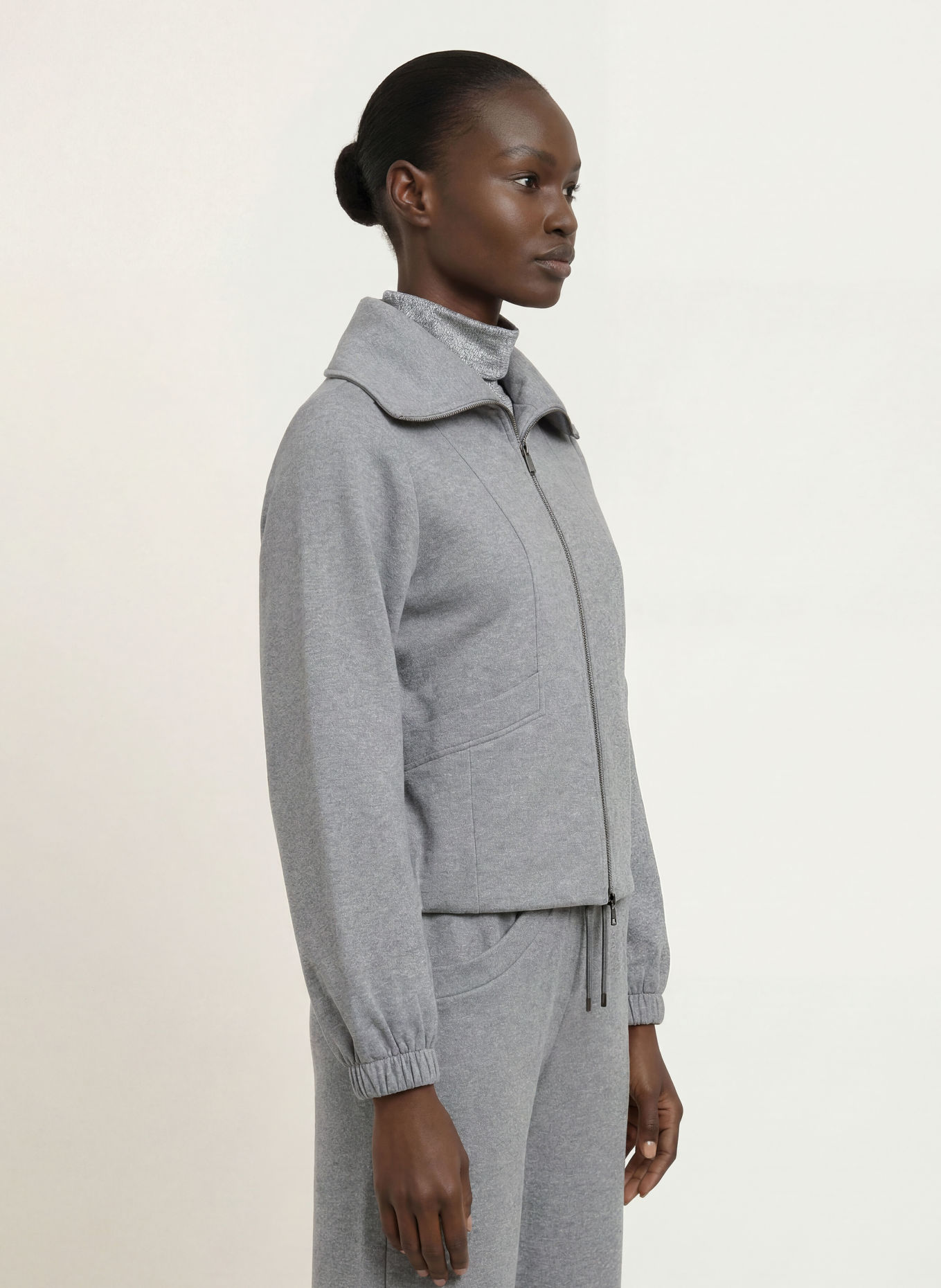 BOGNER TASHA Sweatshirt Jacket: GRAY