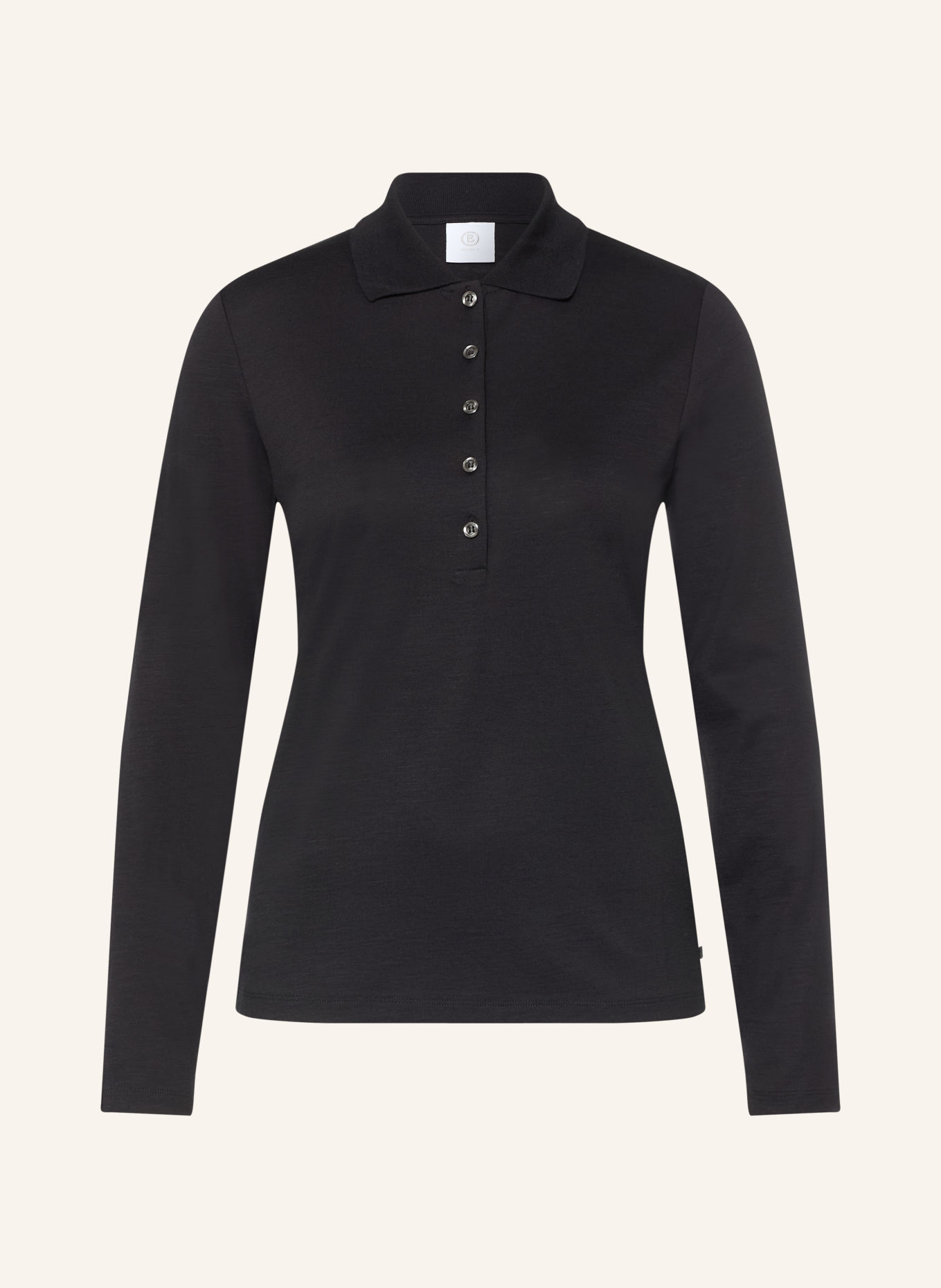 BOGNER Strick-Poloshirt WHOOPY: SCHWARZ