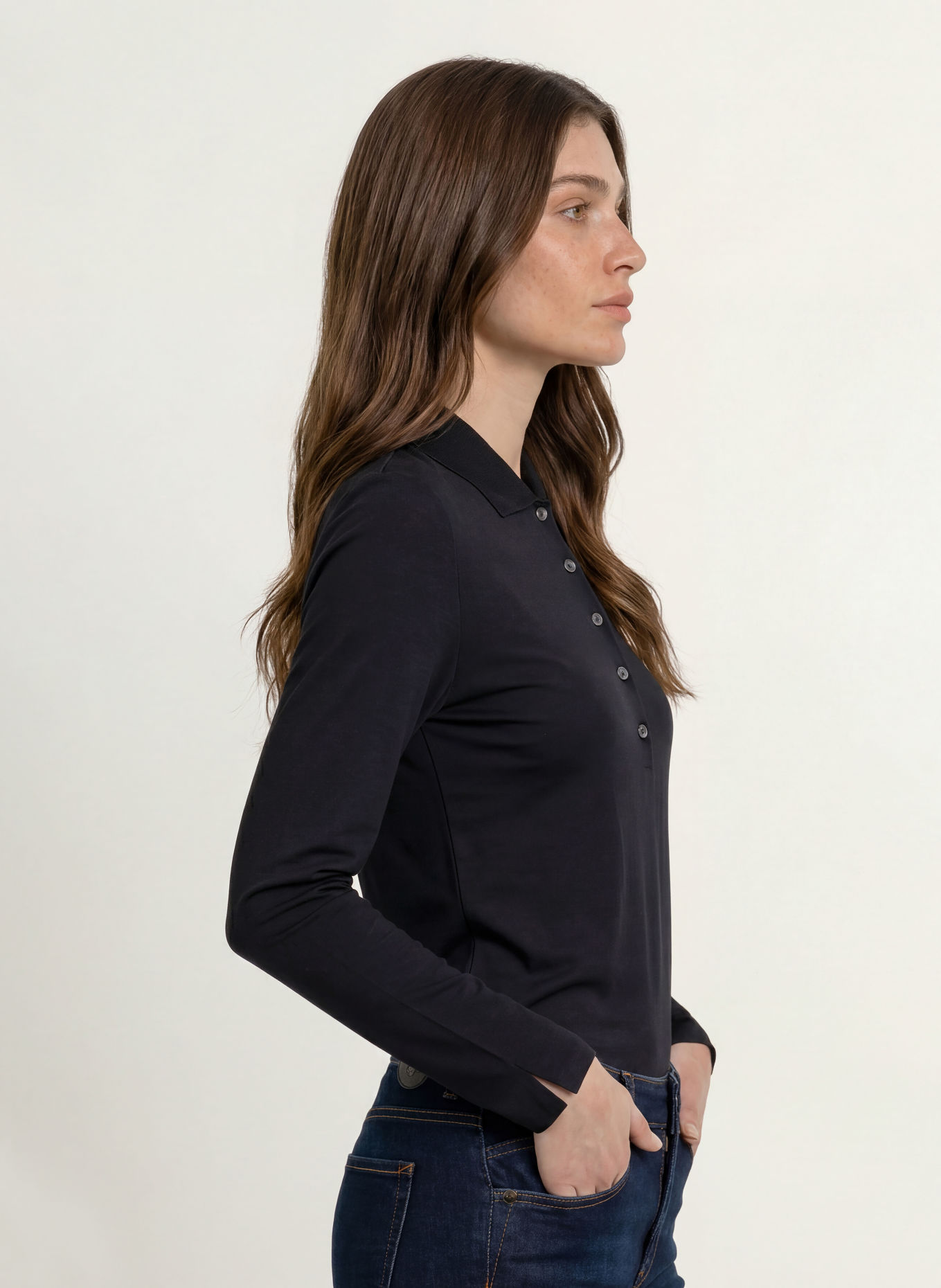 BOGNER Strick-Poloshirt WHOOPY: SCHWARZ