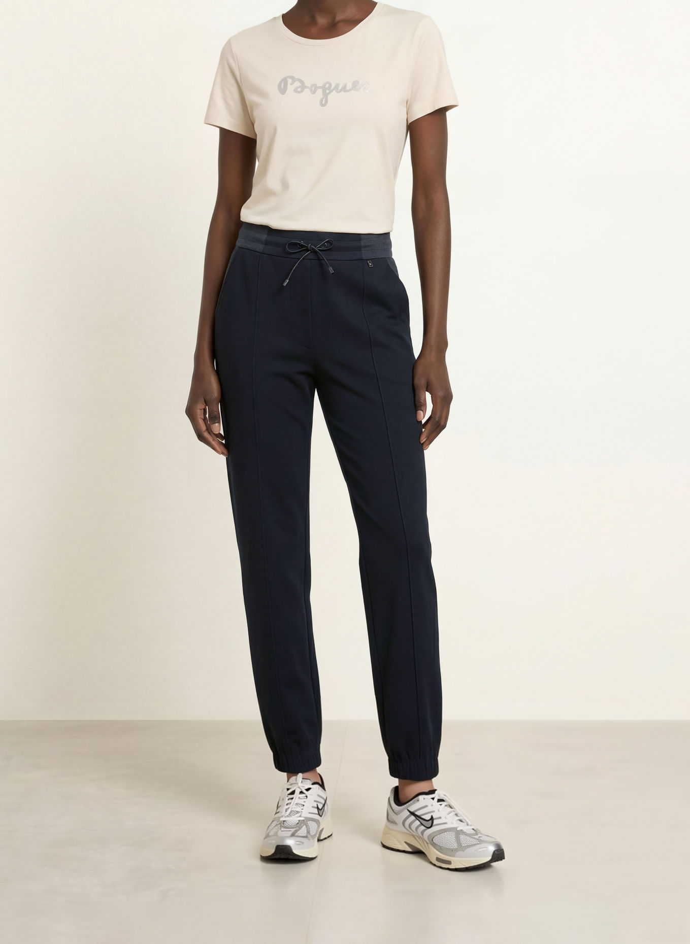 BOGNER Joggingbroek MAROU-3: ZWART / DONKERGRIJS