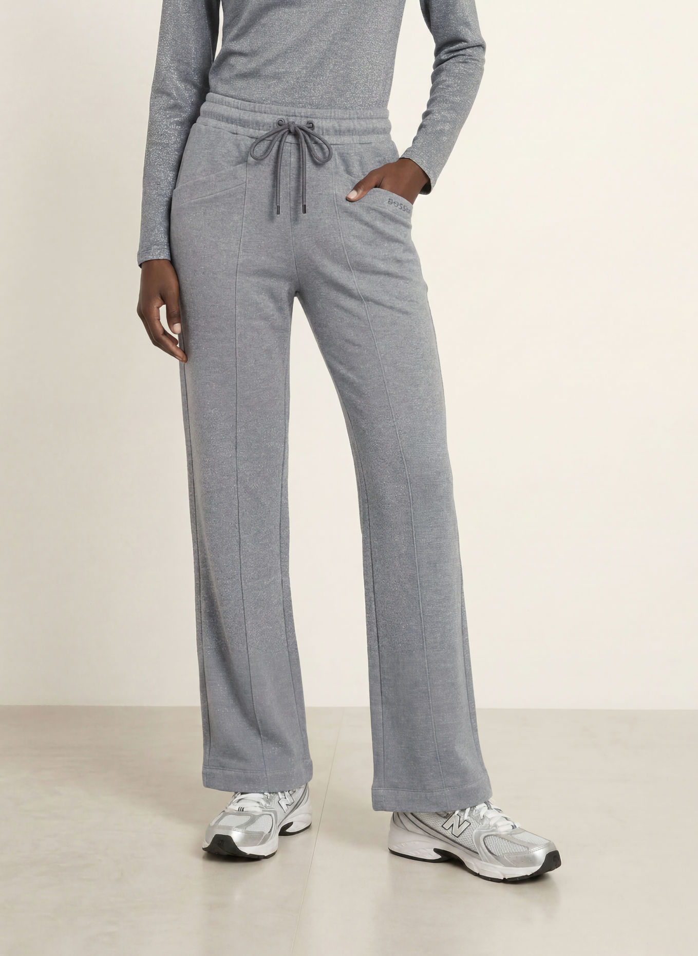 BOGNER Joggingbroek TOTO-4 met glittergaren: GRIJS