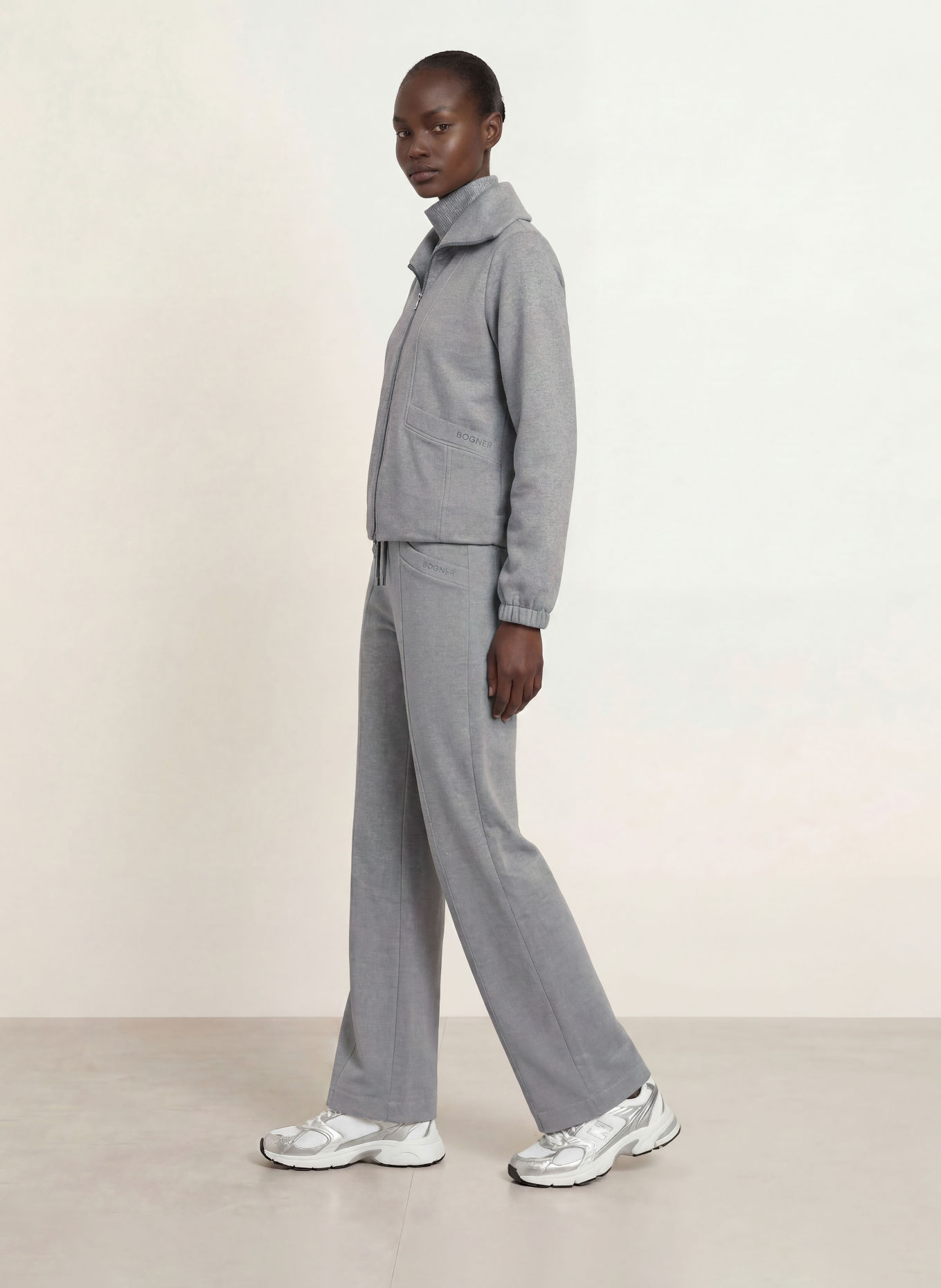 BOGNER Joggingbroek TOTO-4 met glittergaren: GRIJS