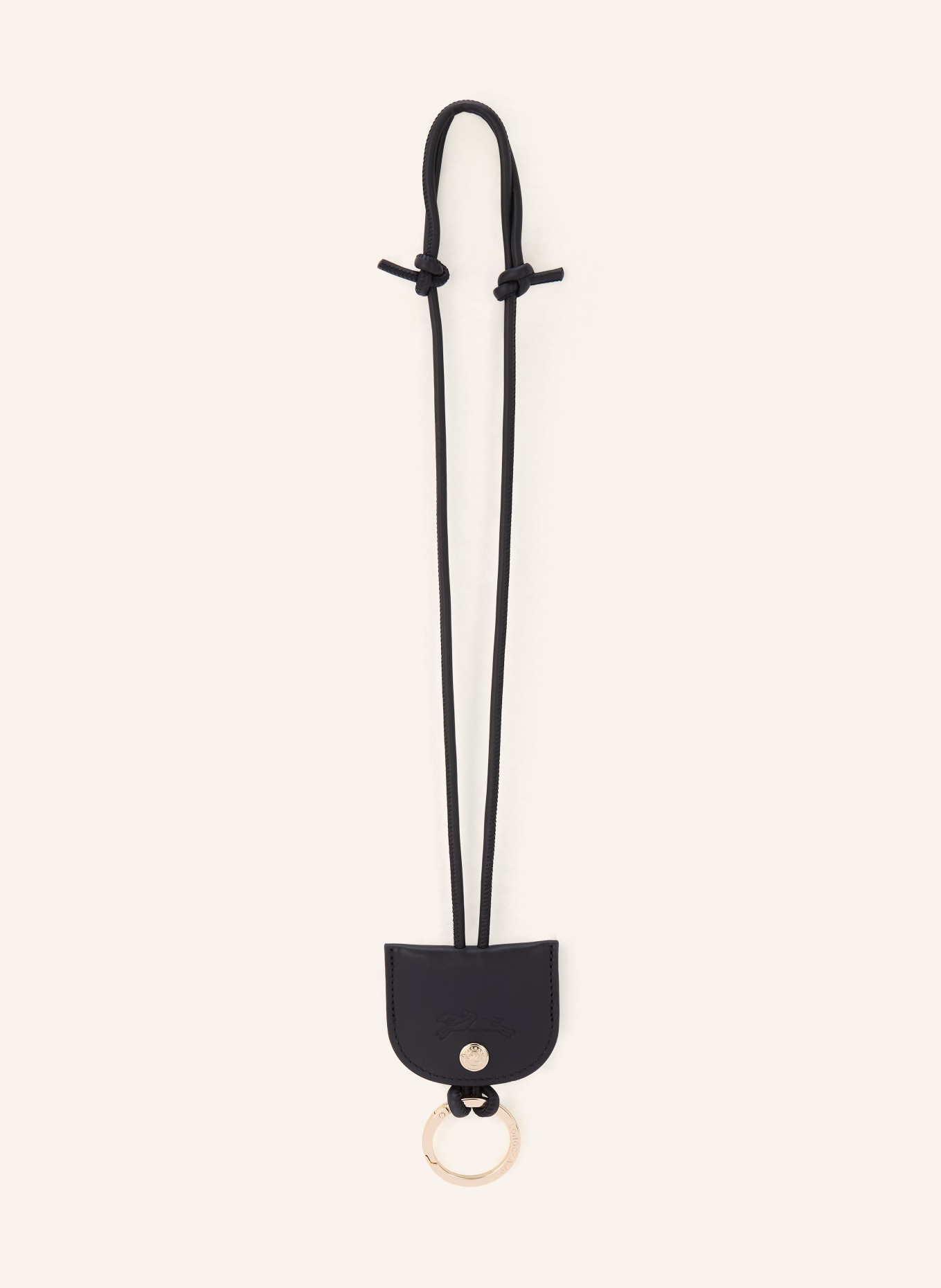 LONGCHAMP Schlüsselanhänger LE PLIAGE XTRA: SCHWARZ / GOLD