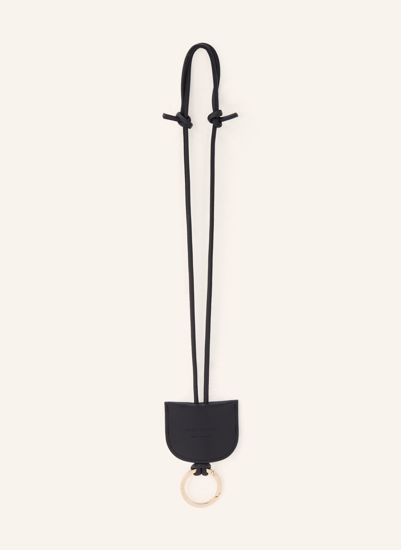 LONGCHAMP Schlüsselanhänger LE PLIAGE XTRA: SCHWARZ / GOLD
