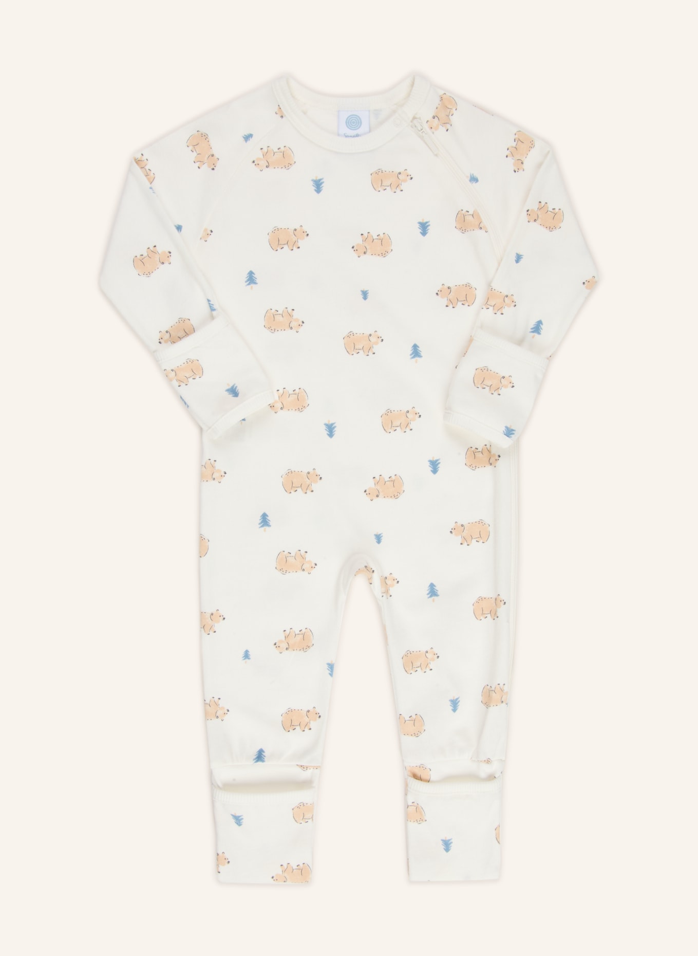 Sanetta Rompertjes: WIT / BEIGE / BLAUWGRIJS