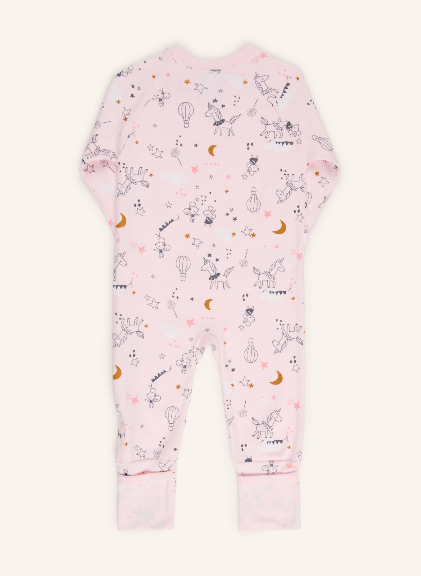 Sanetta Rompers: PINK / CREAM / DARK GRAY