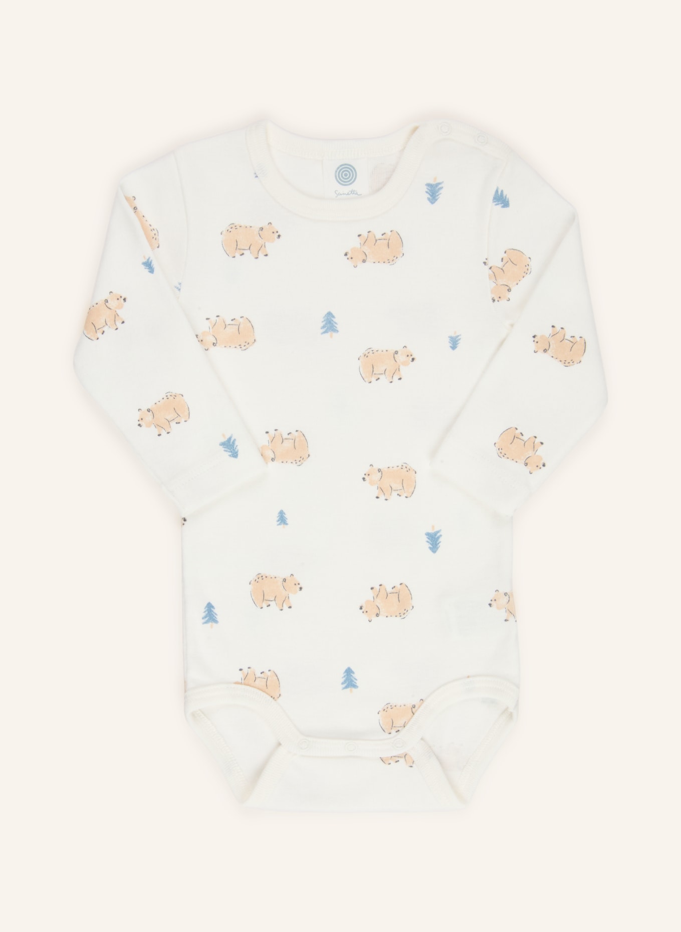 Sanetta Body: CRÈME / BEIGE / LICHTBLAUW