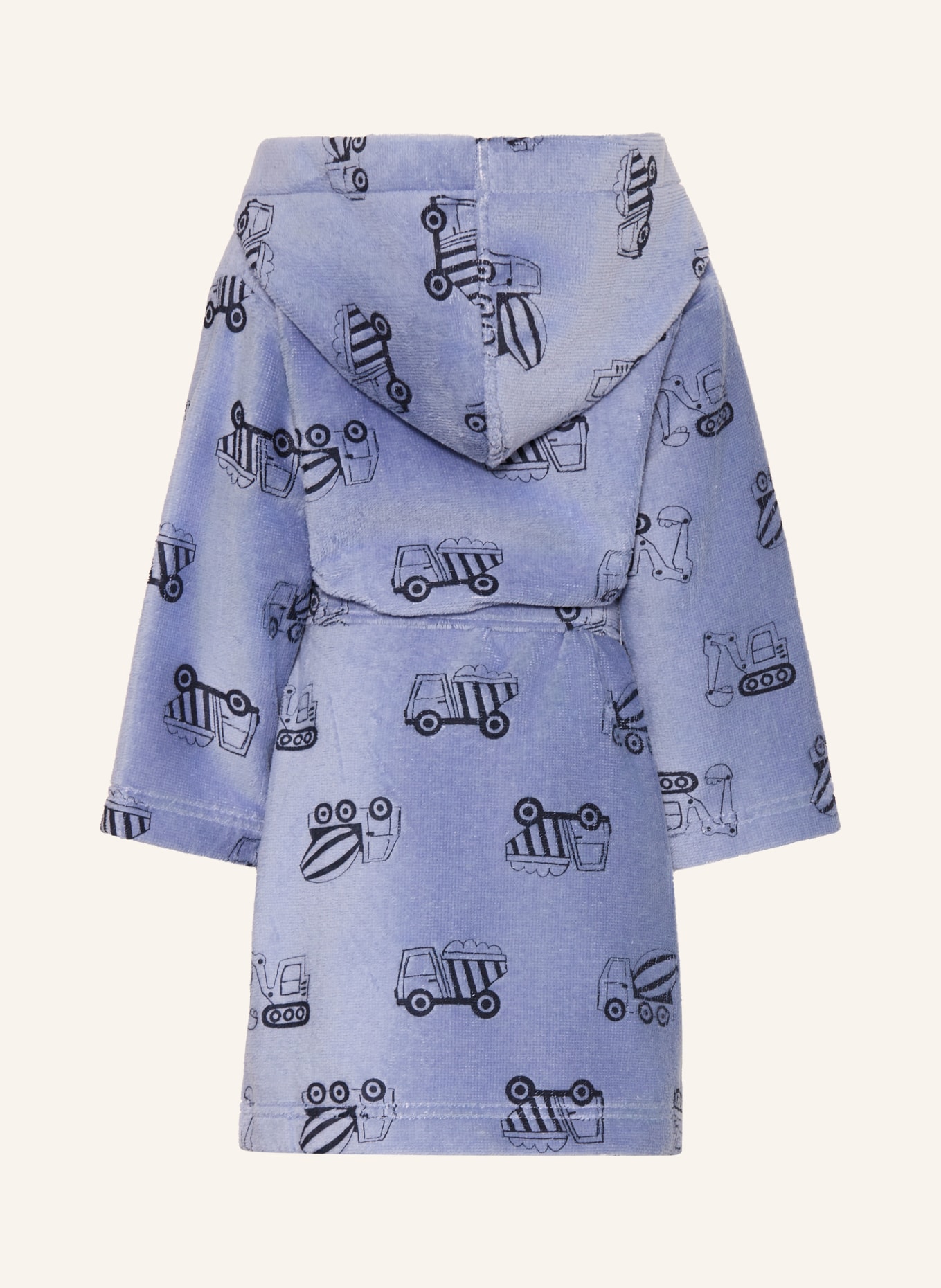 Sanetta Badjas met capuchon: BLAUWGRIJS / DONKERBLAUW