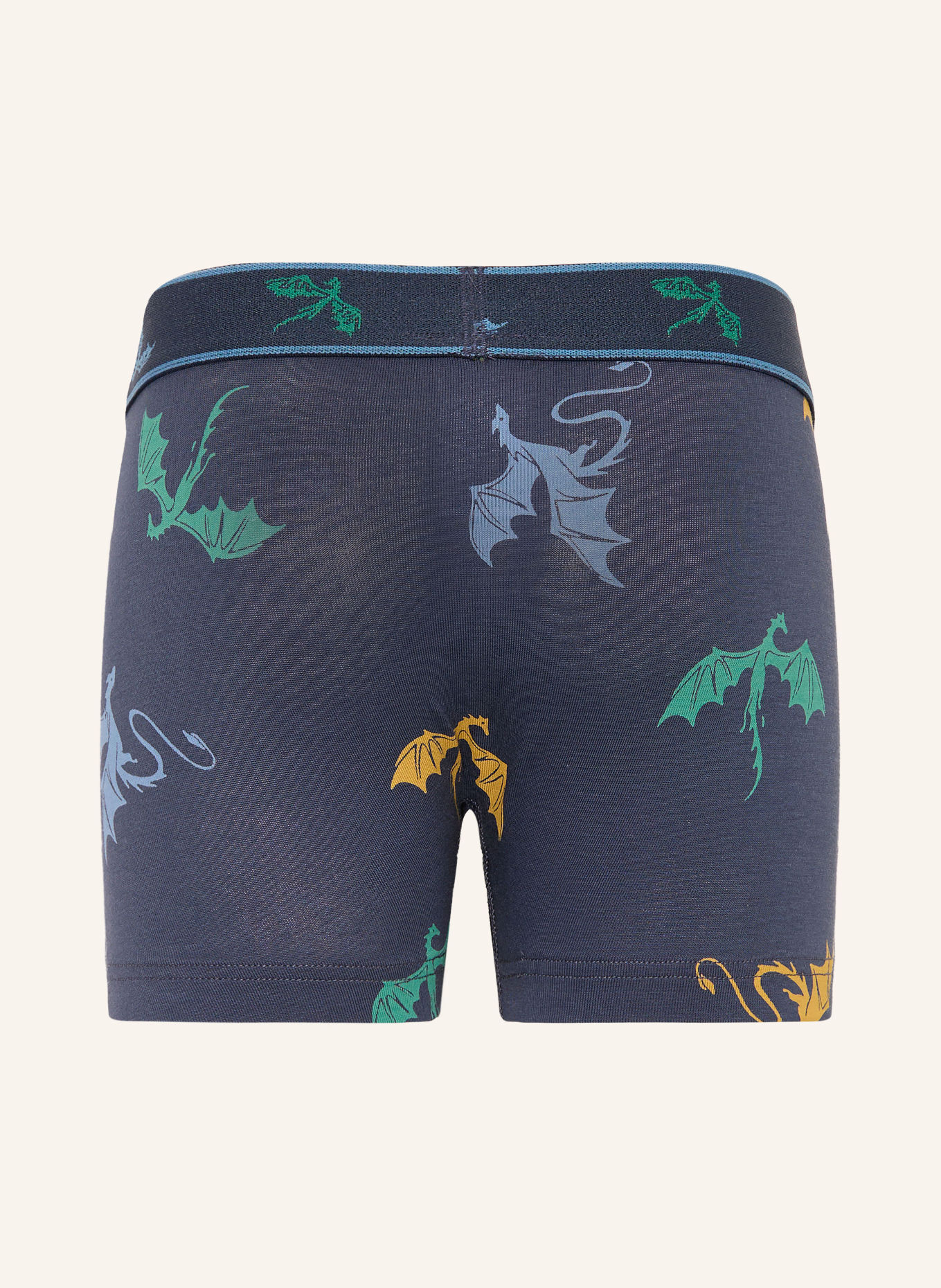 Sanetta Set van 2 boxershorts: DONKERBLAUW / GROEN / LICHTBLAUW