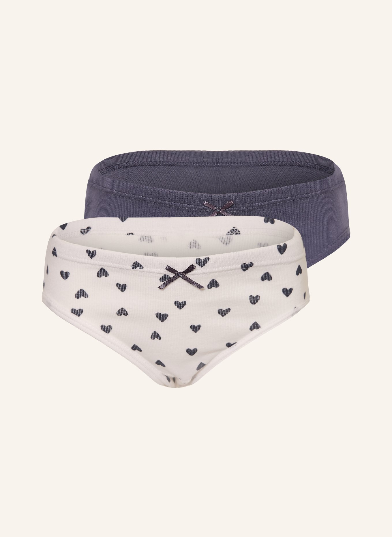 Sanetta 2-pack slips: WIT / DONKERBLAUW