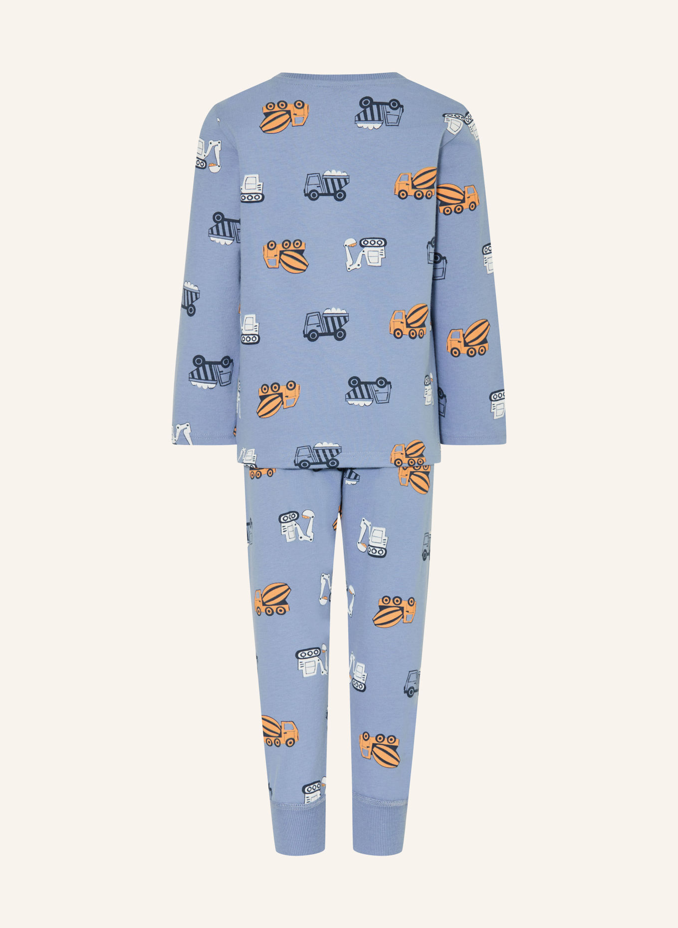 Sanetta Pyjama: BLEU GRIS / ORANGE / BLANC