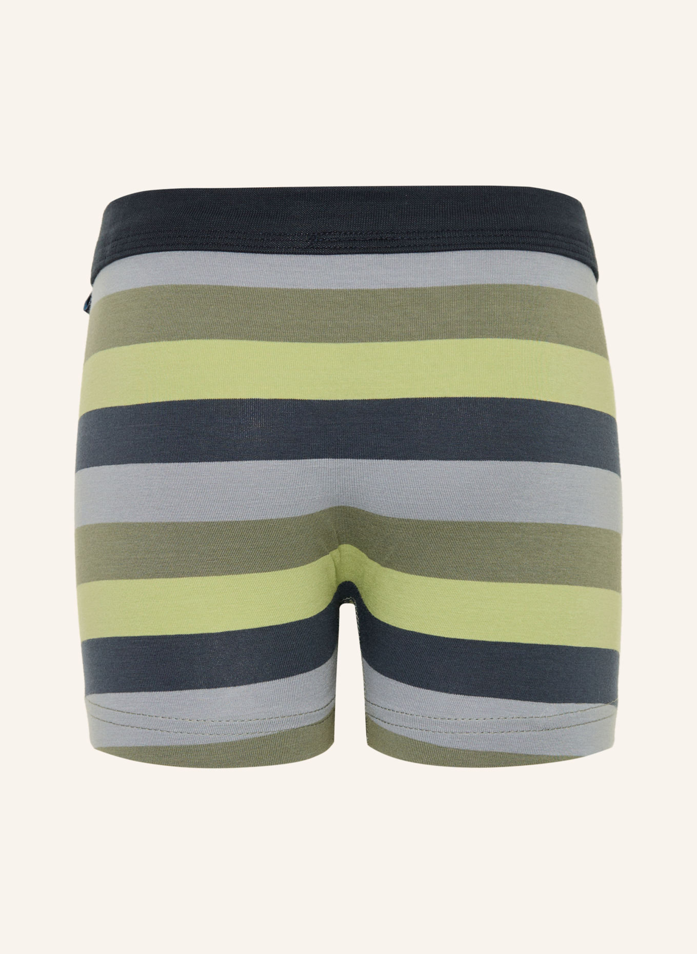Sanetta Boxershorts: OLIJF / LICHTGROEN / DONKERBLAUW