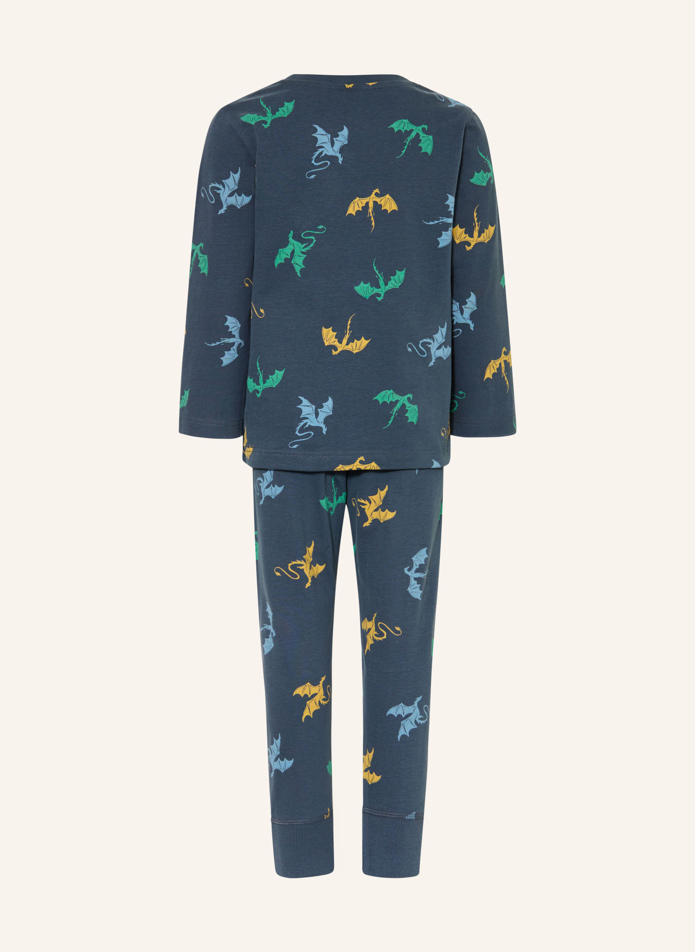 Sanetta Pyjama: DONKERBLAUW / GROEN / LICHTBLAUW