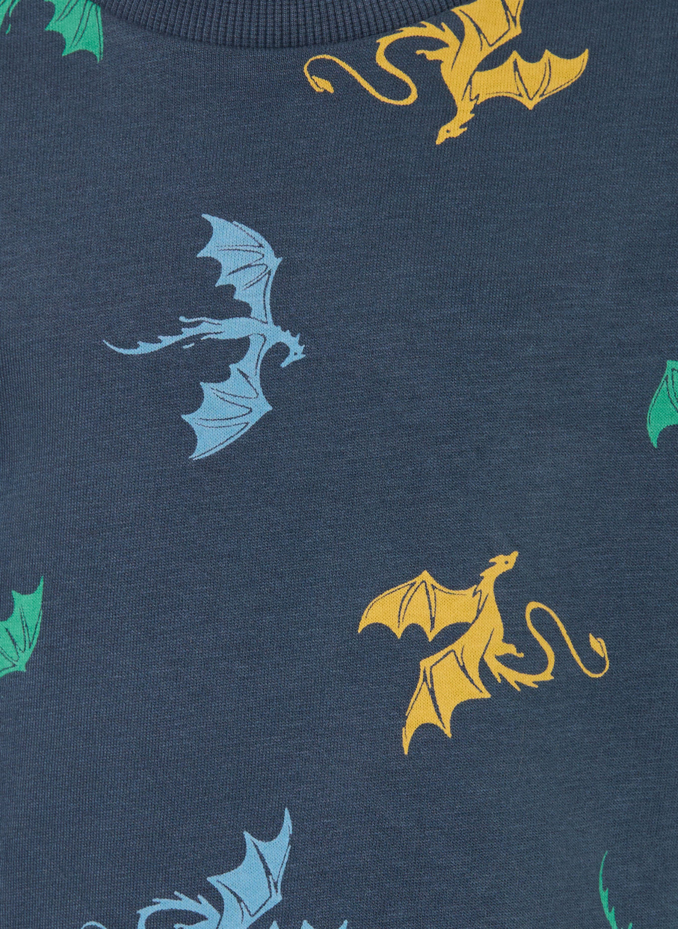 Sanetta Pyjama: DONKERBLAUW / GROEN / LICHTBLAUW