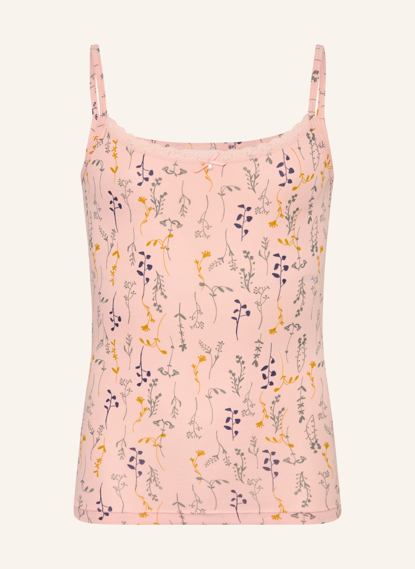 Sanetta Top: ROSE CLAIR / DONKERGEEL / DONKERBLAUW