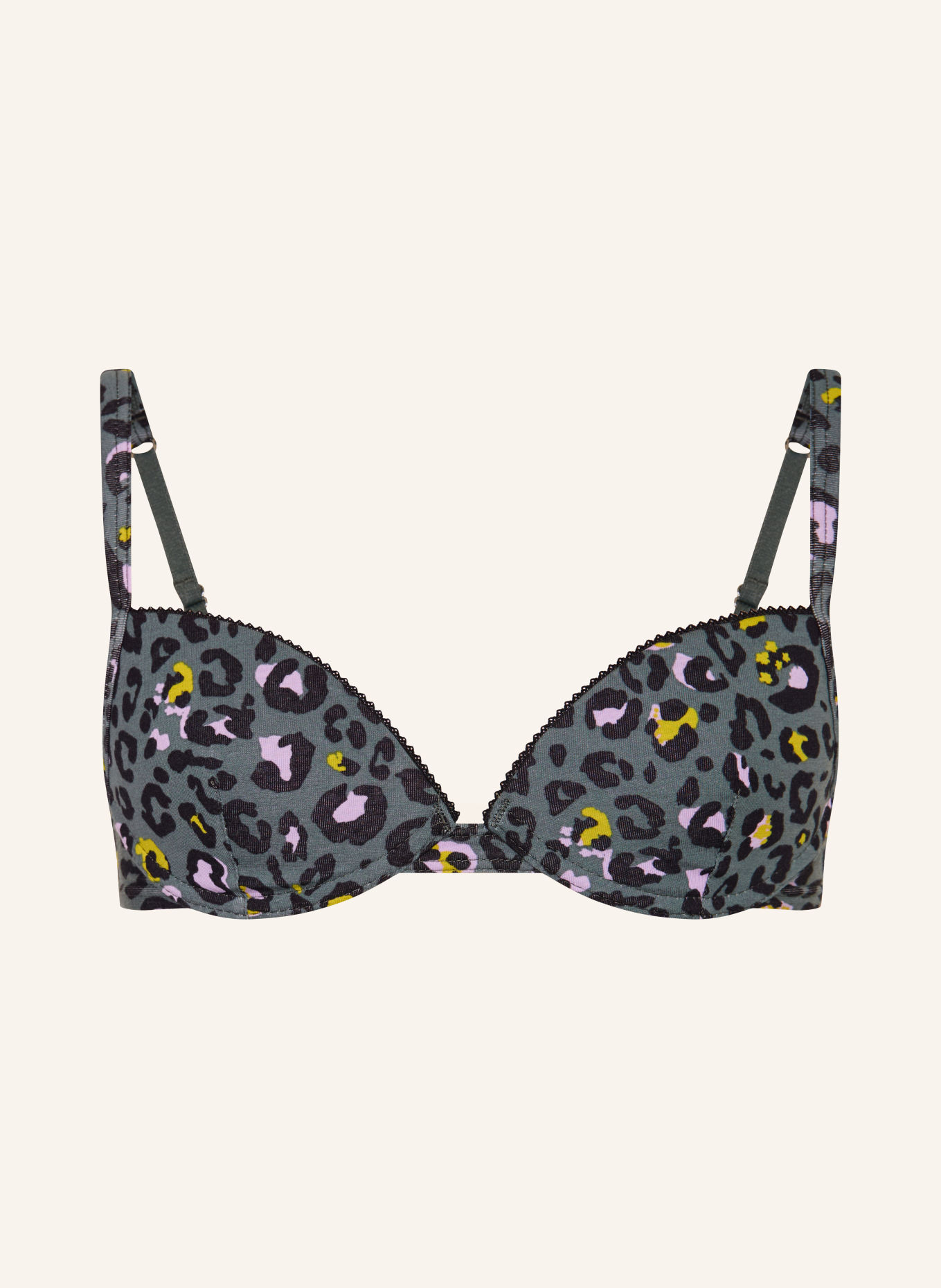 Sanetta Soft bra: TEAL / LIGHT PURPLE / NEON GREEN