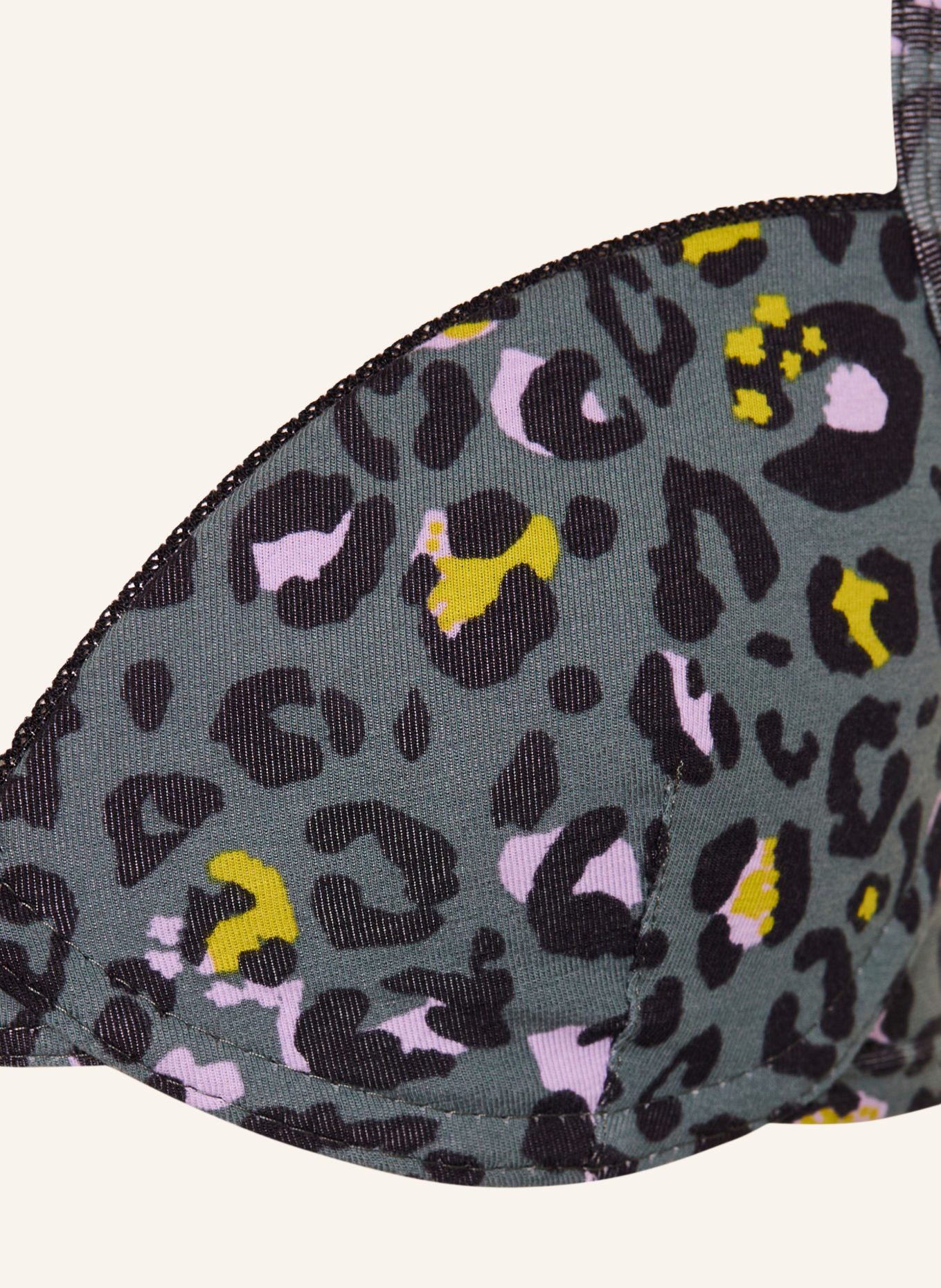 Sanetta Soft bra: TEAL / LIGHT PURPLE / NEON GREEN