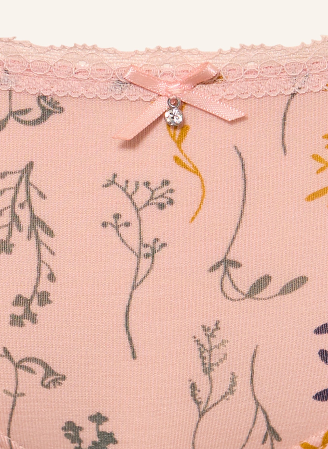 Sanetta Slip: ROSE CLAIR / DONKERGEEL / DONKERBLAUW