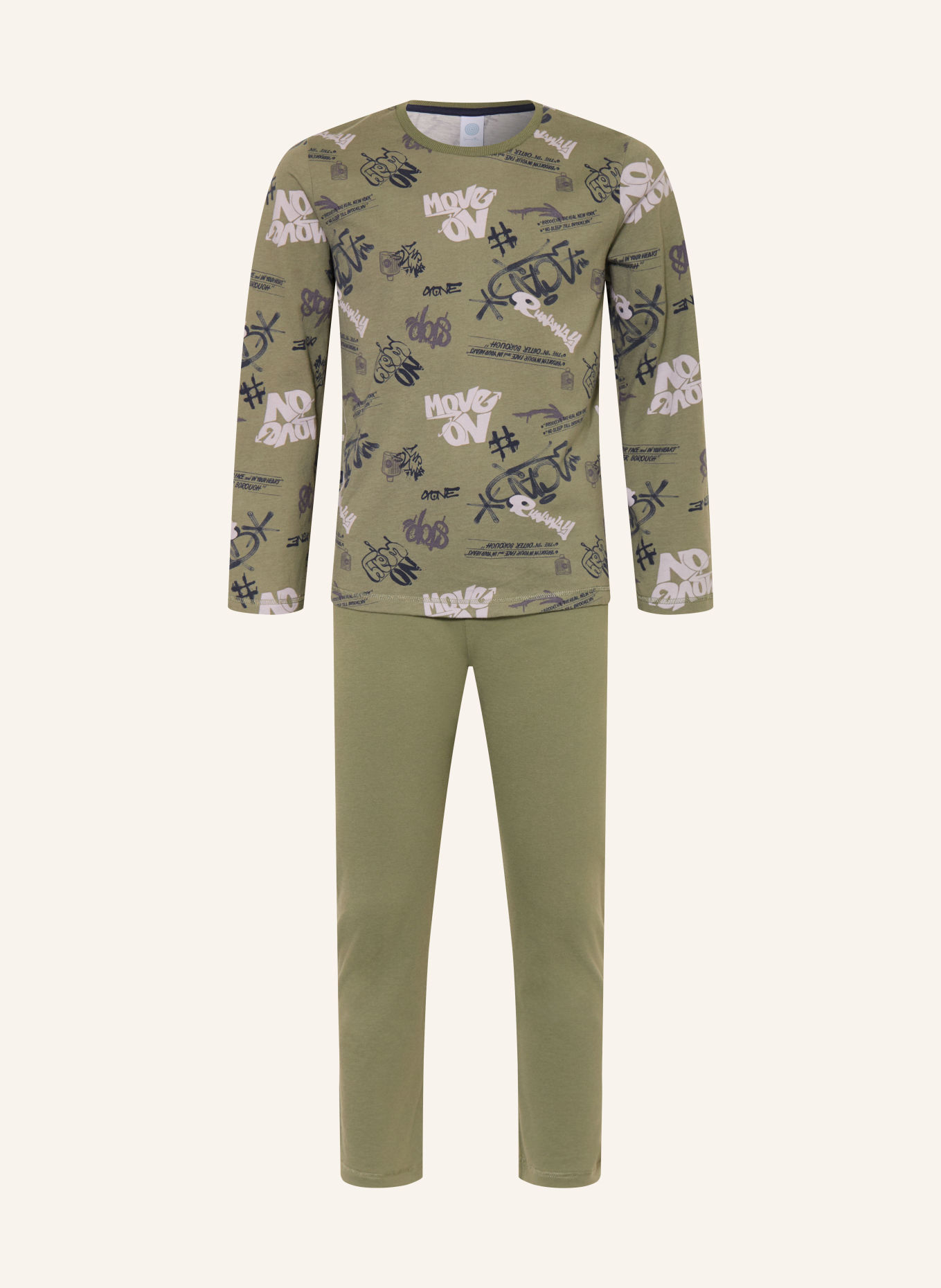 Sanetta Pyjamas: KHAKI / BLÅGRÅ / MÖRKBLÅ