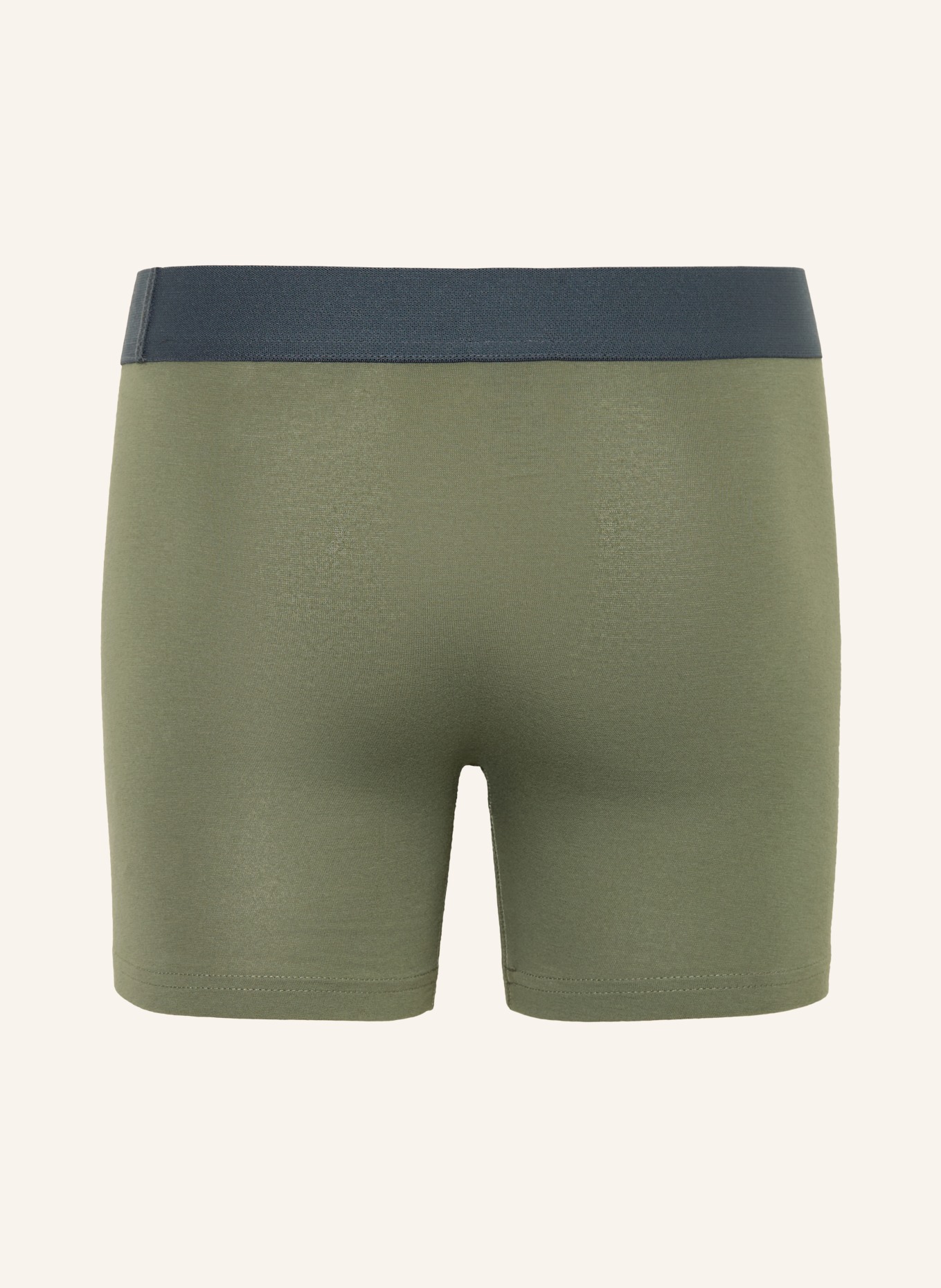 Sanetta Boxershorts: OLIJF / BLAUWGRIJS