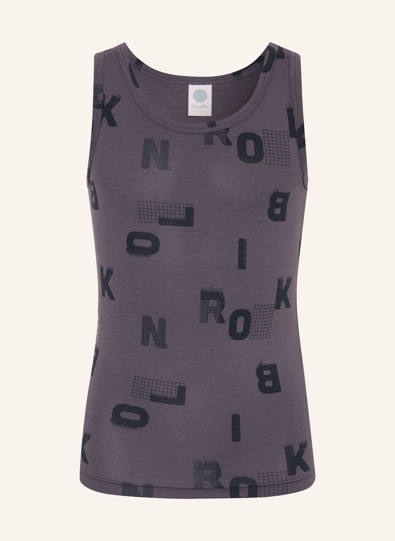 Sanetta Undershirt: GRAY / DARK GRAY