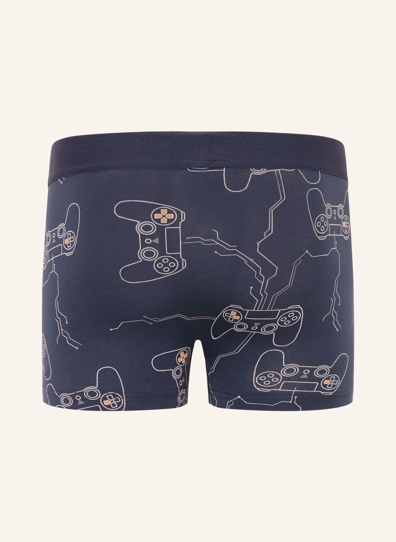 Sanetta Set van 2 boxershorts: DONKERBLAUW / ZALM / WIT