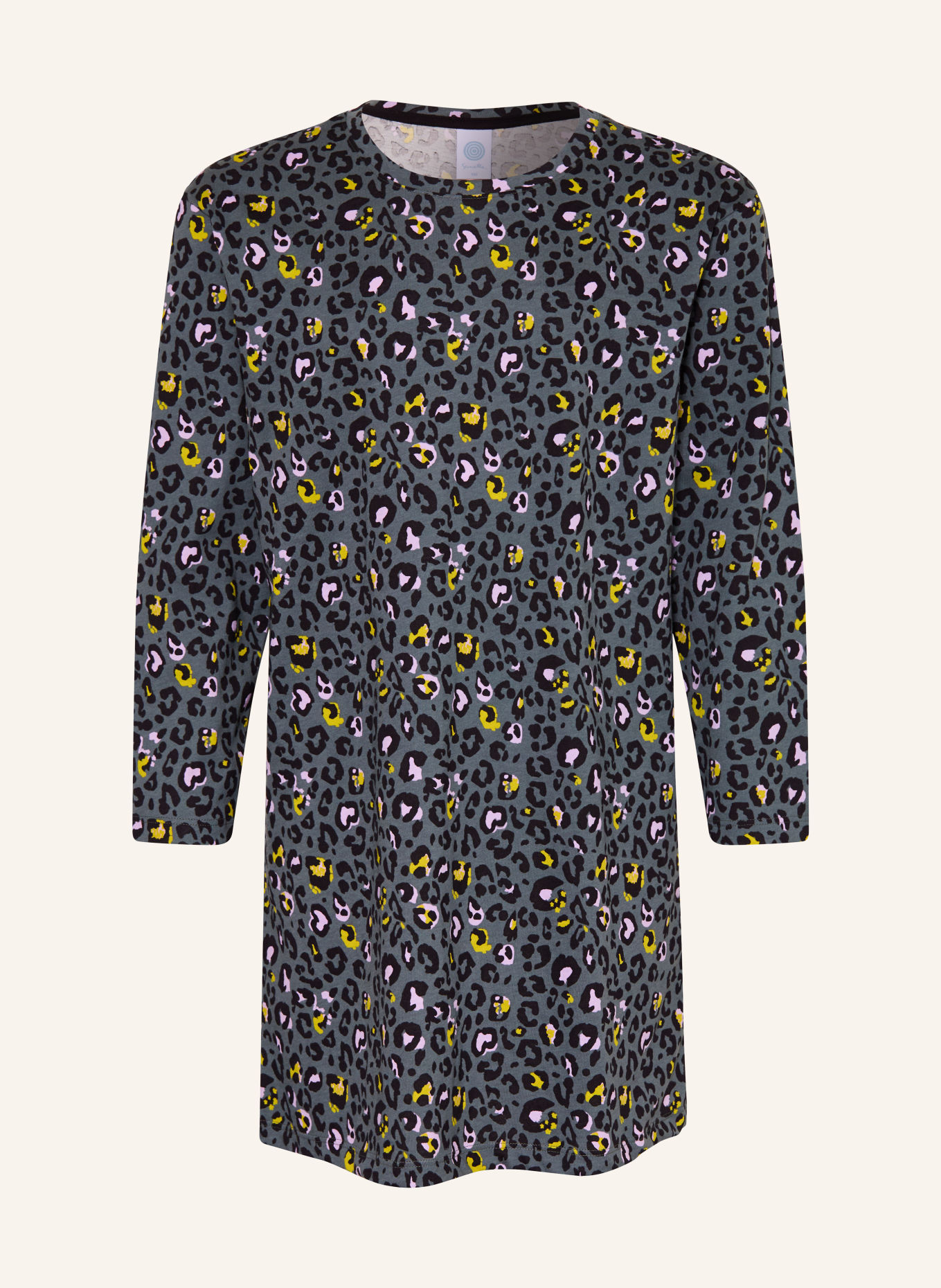 Sanetta Nightgown: TEAL / LIGHT PURPLE / BLACK